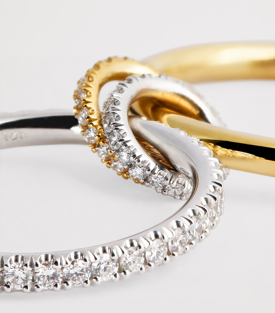 Yellow Gold, White Gold and Diamond Ceres Ring YELLOW GOLD Image 5