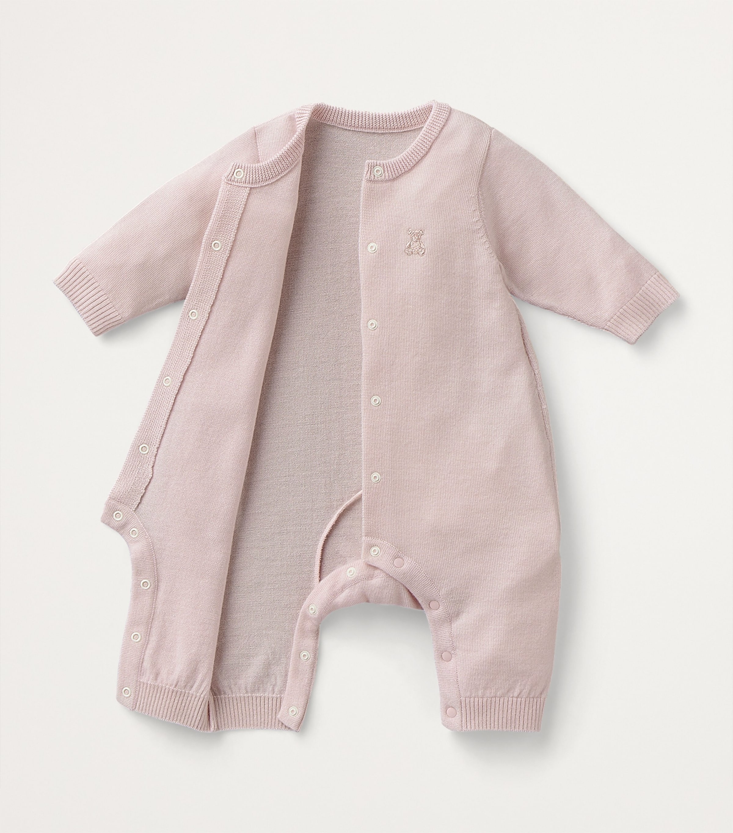 Cashmere Embroidered Playsuit (6-24 Months) 8 Image 2