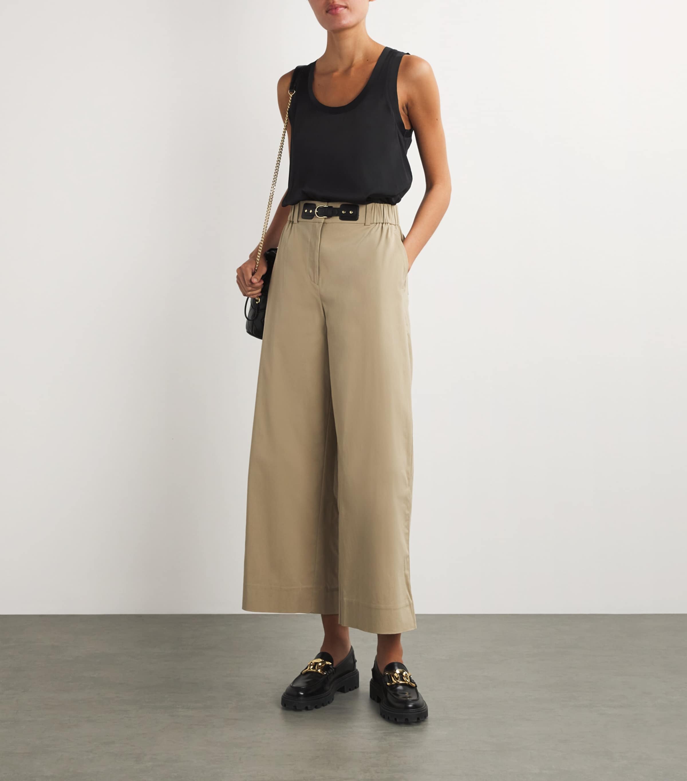 Stretch-Silk Tank Top BLACK Image 2