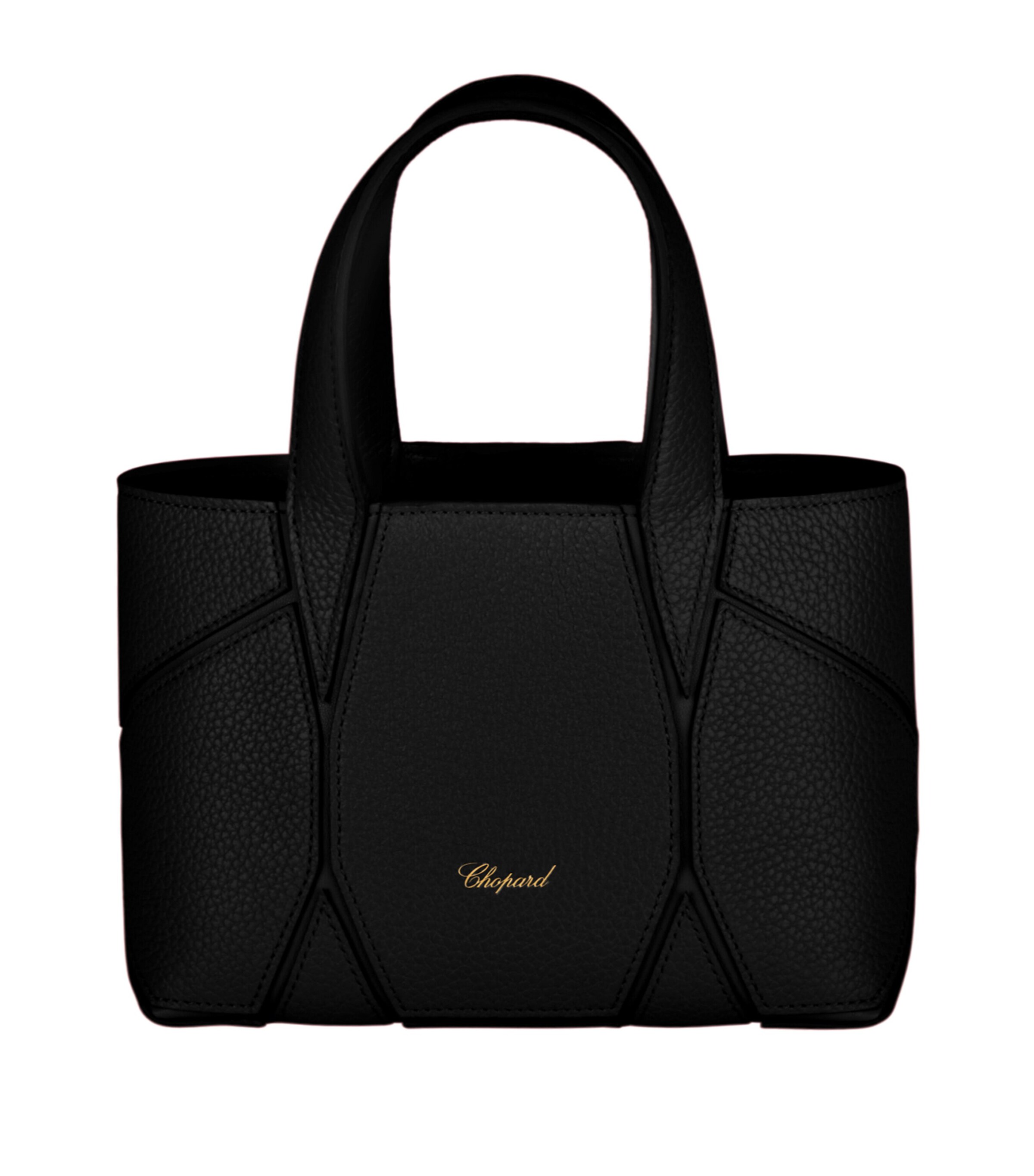 Mini Leather Tote Bag BLACK Image 1