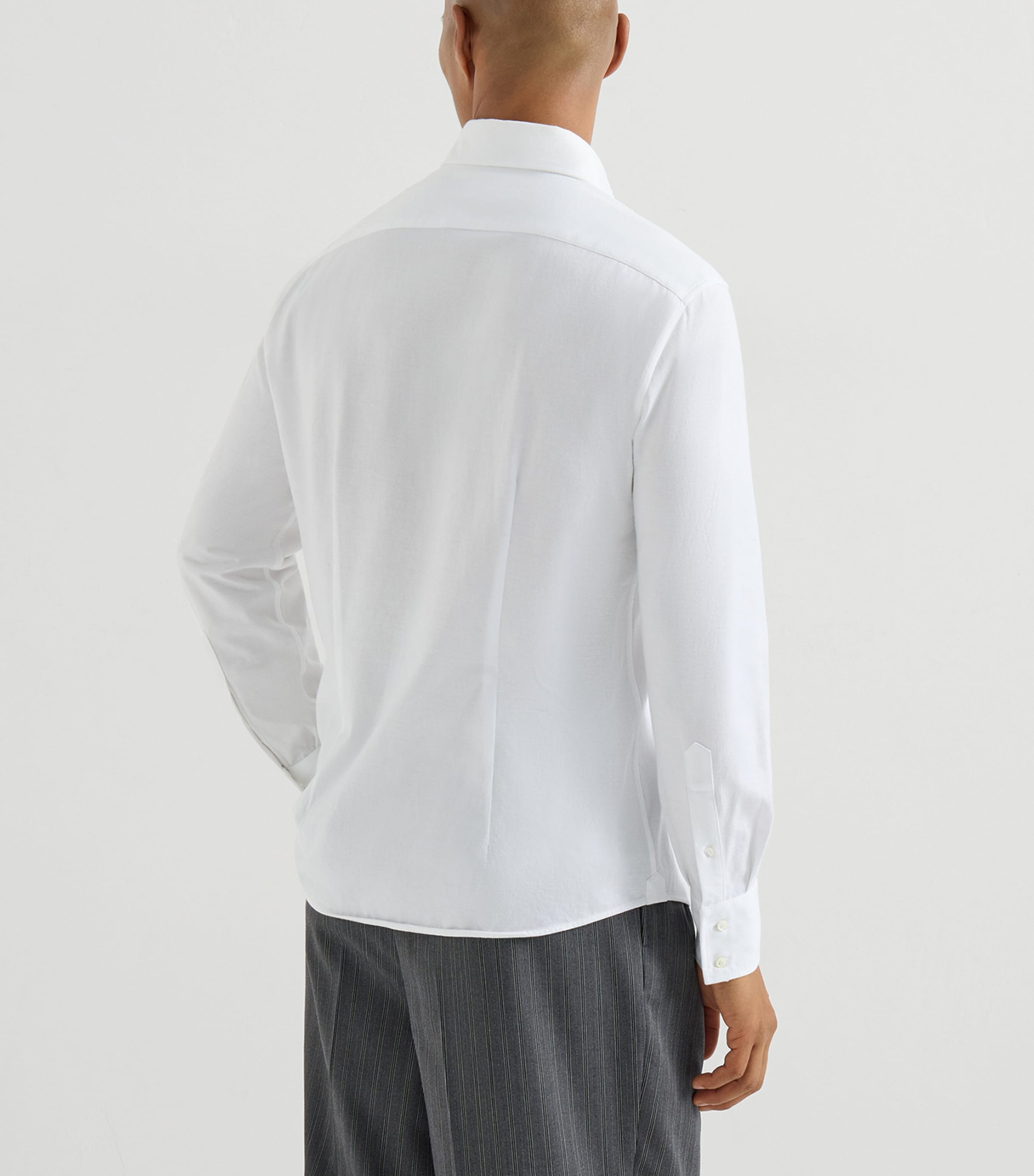 Brunello Cucinelli Mens Cotton Piqué Shirt Image 5