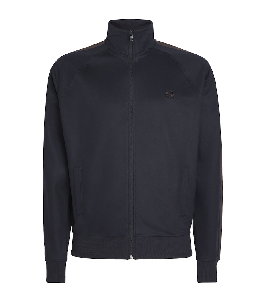 Contrast-Tape Track Jacket 40A NAVY/BURNTOBACCO Image 1