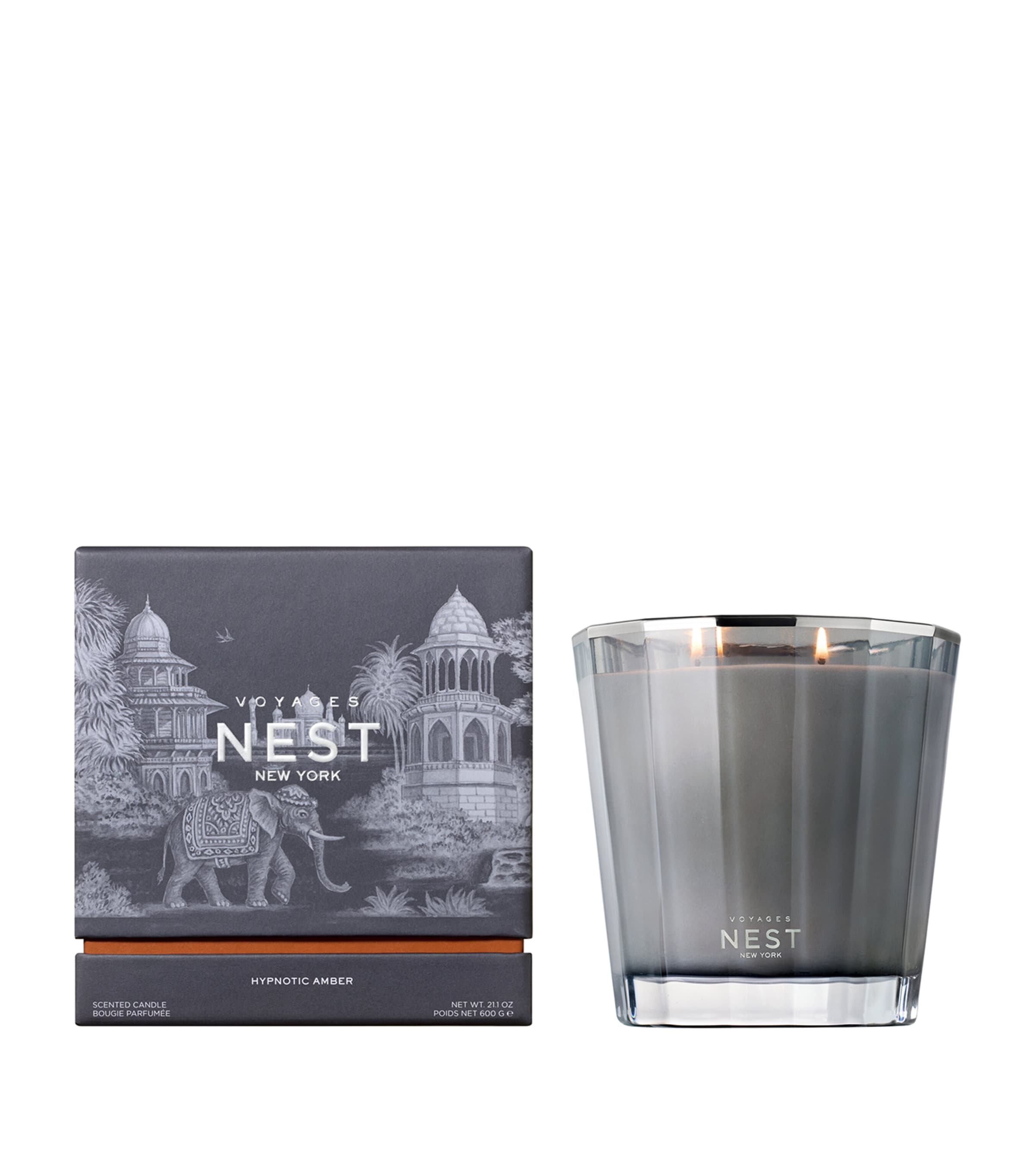 NEST New York VOYAGES Hypnotic Amber 2-Wick Candle (600g) | Home Accessories | Candles | Designers | NEST New York | Bedroom