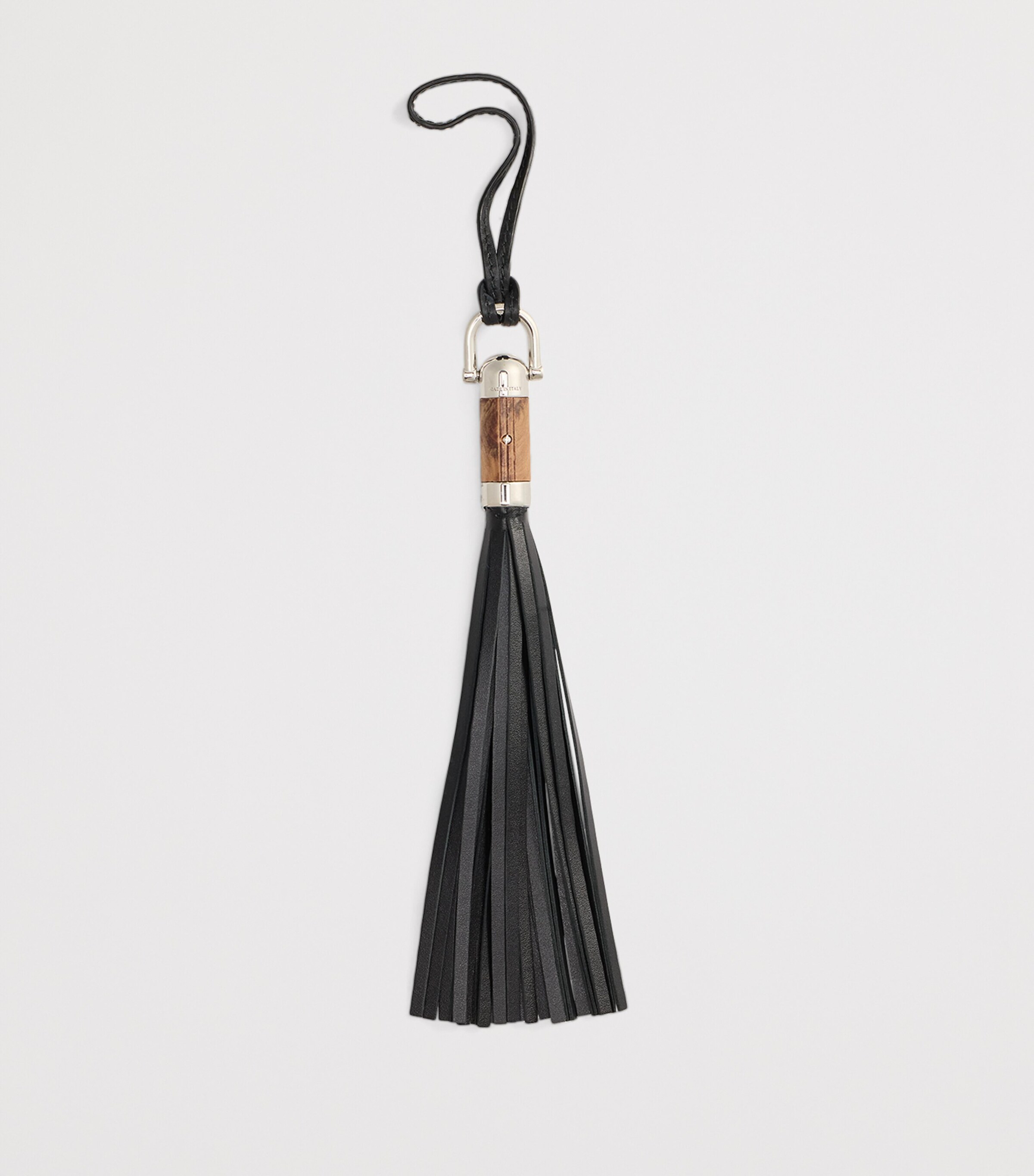 Ralph Lauren Collection Calfskin The Ralph Tassel Bag Charm Black Image 2
