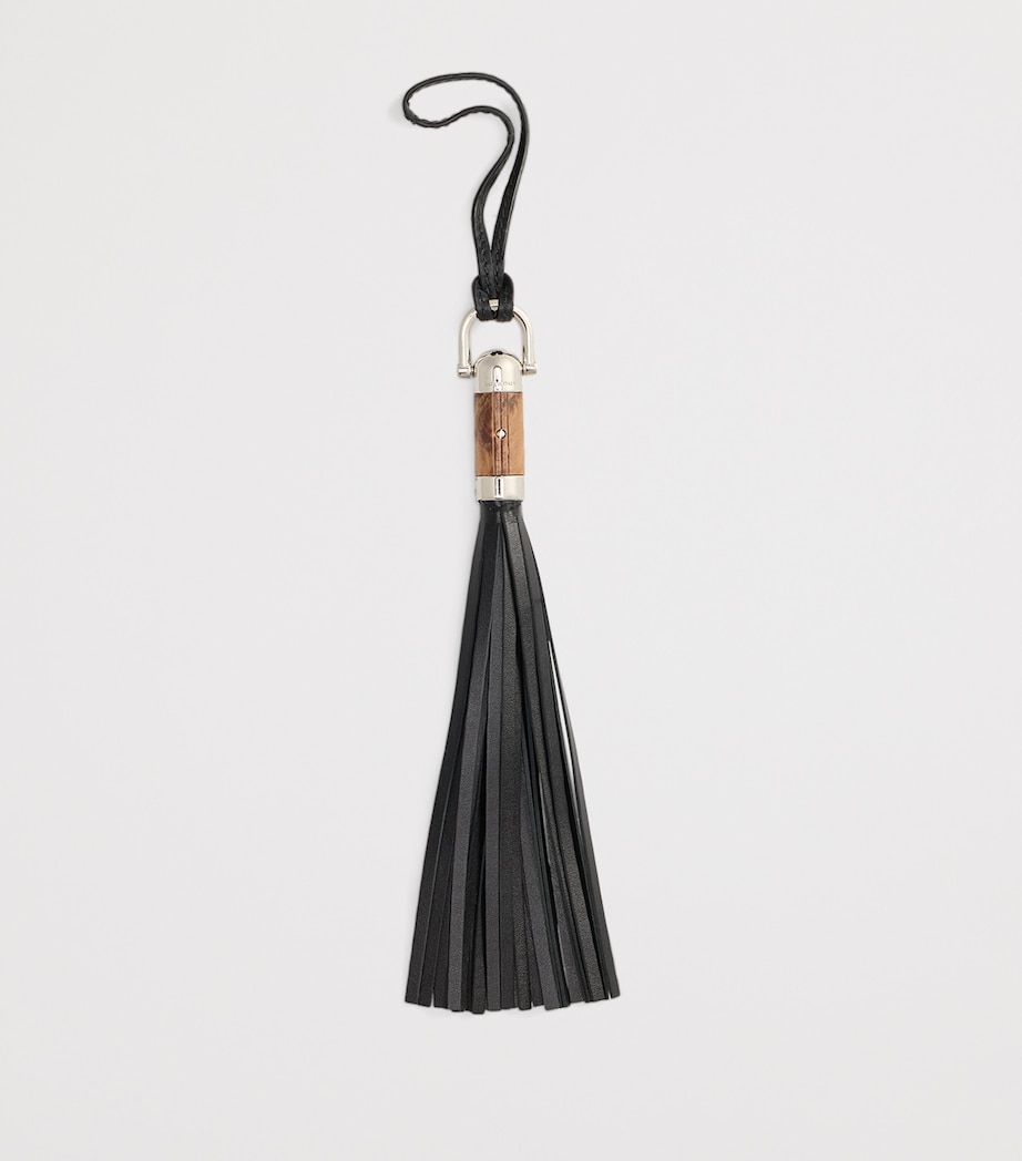 Calfskin The Ralph Tassel Bag Charm BLACK Image 2