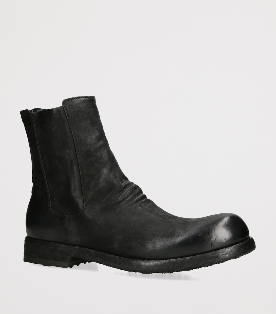 Officine Creative Leather Bulla Chelsea Boots Black Image 2