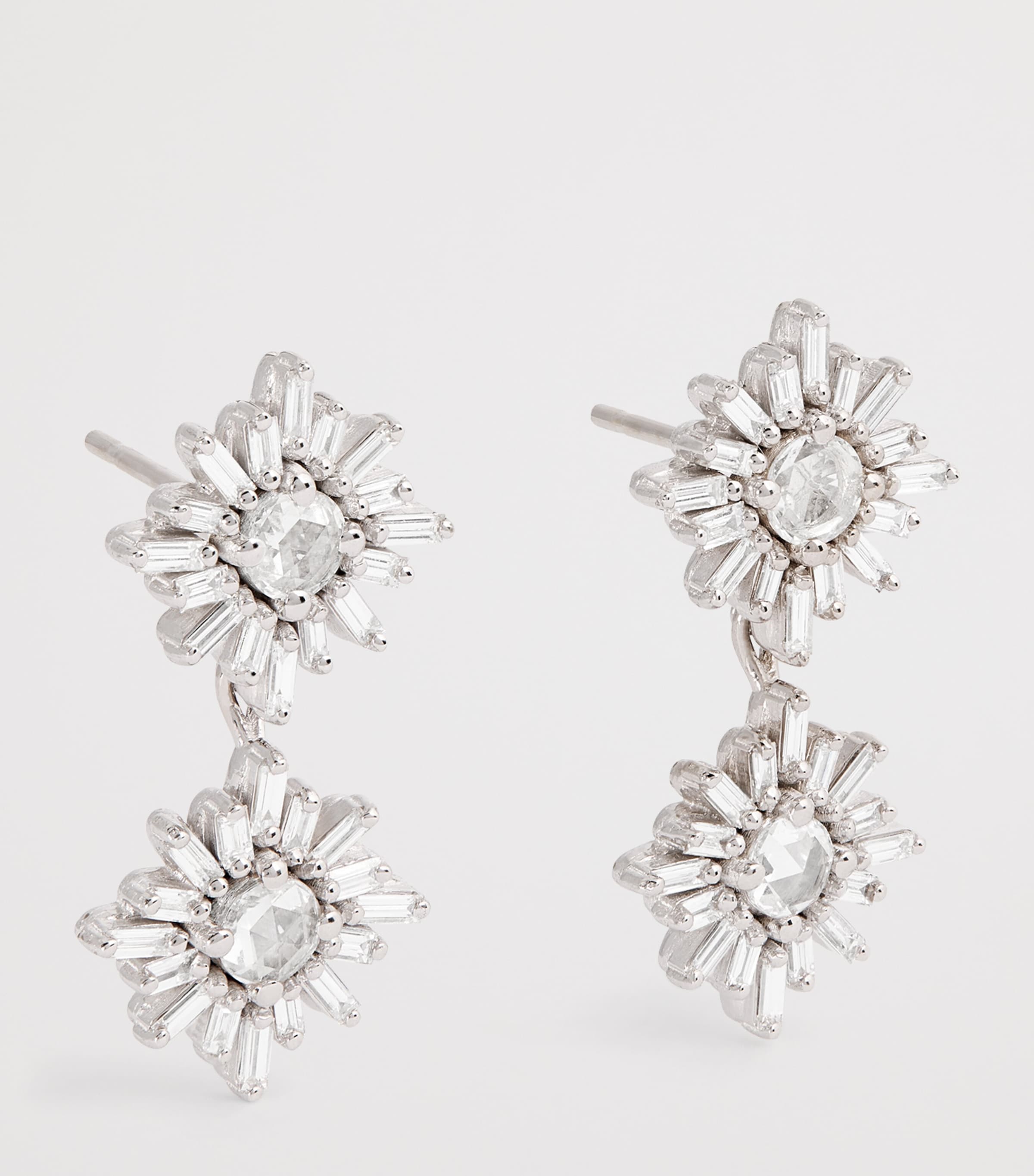 Suzanne Kalan White Gold and Diamond Doublet Earrings Wg/wd Image 3