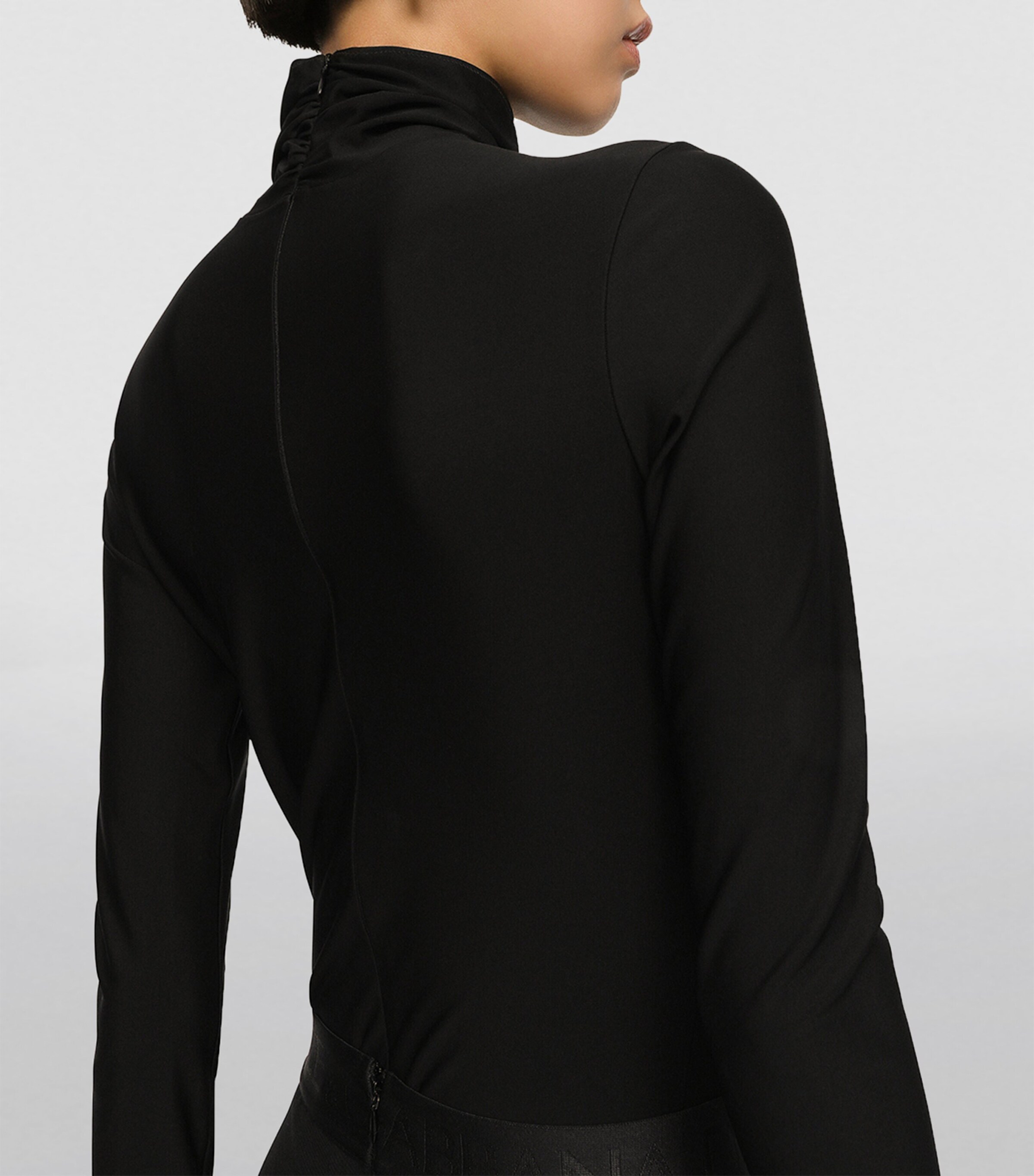Long-Sleeved Bodysuit N0000-BLACK Image 6