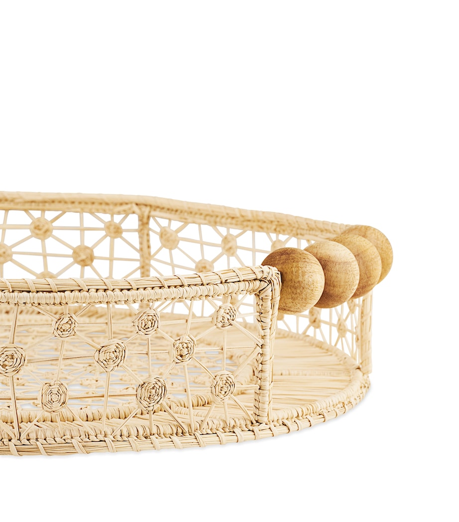 Medium Woven Baru Tray NATURAL Image 4