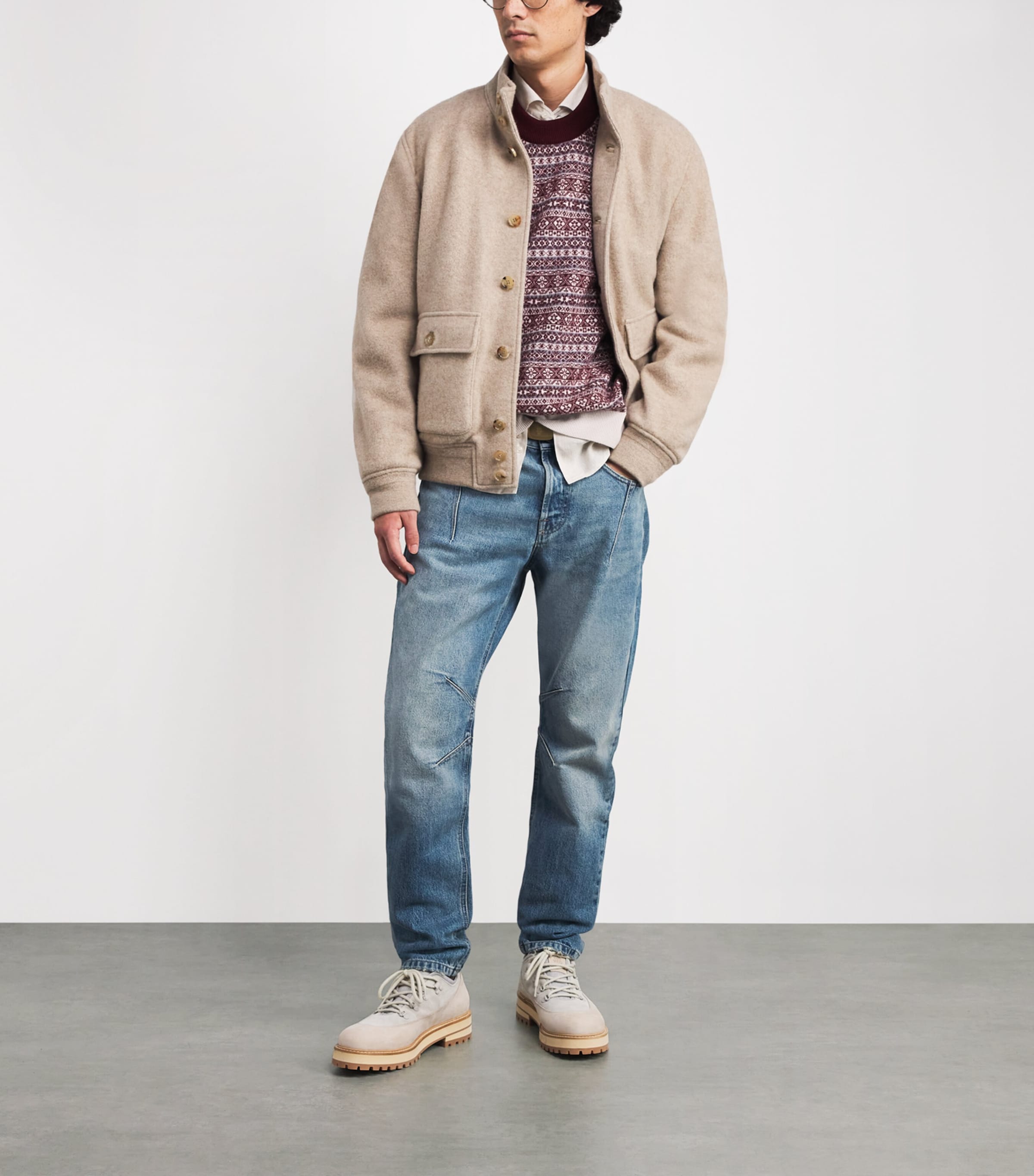 Pleated Straight Jeans ZUCCHERO Image 2