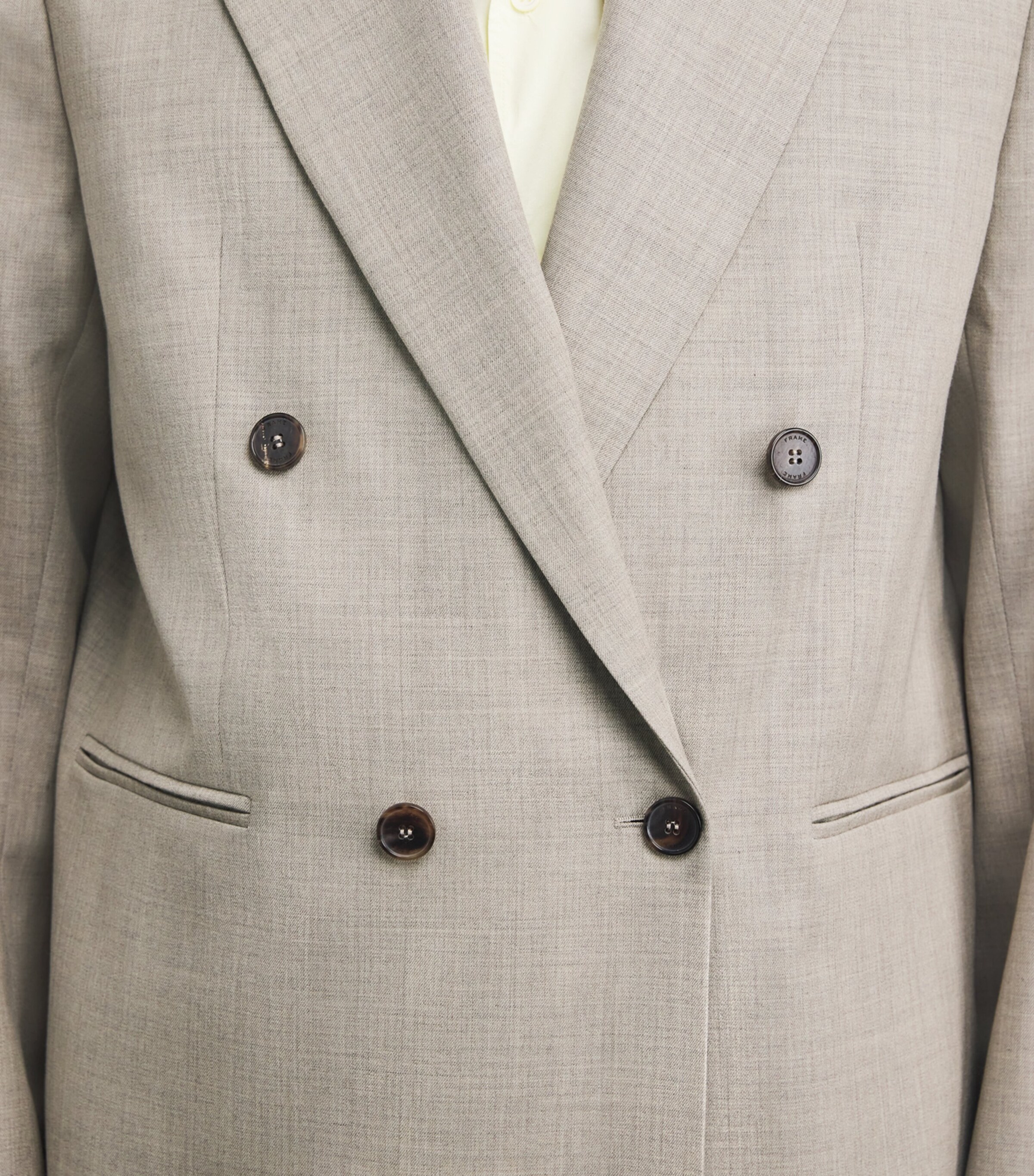 Wool Double-Breasted Blazer VINTAGE KHAKI Image 6