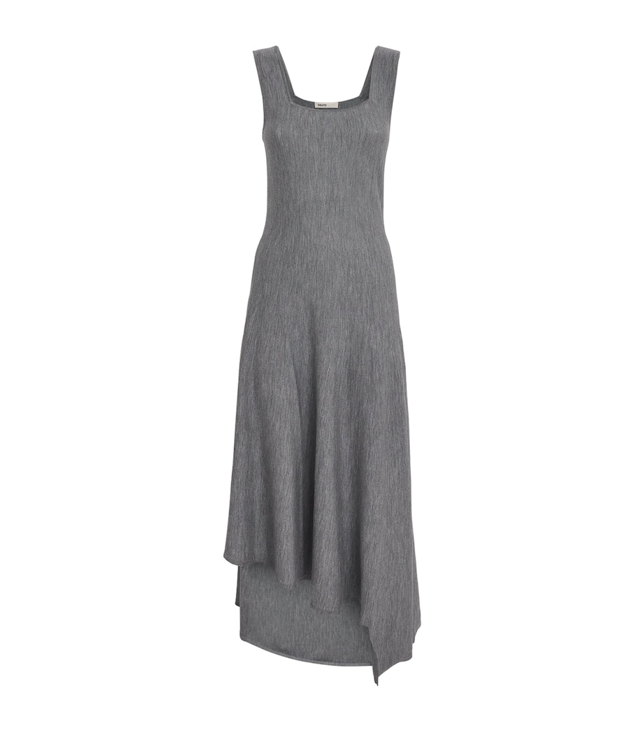Khaite Womens Merino Wool Seberg Midi Dress Sterling Image 1