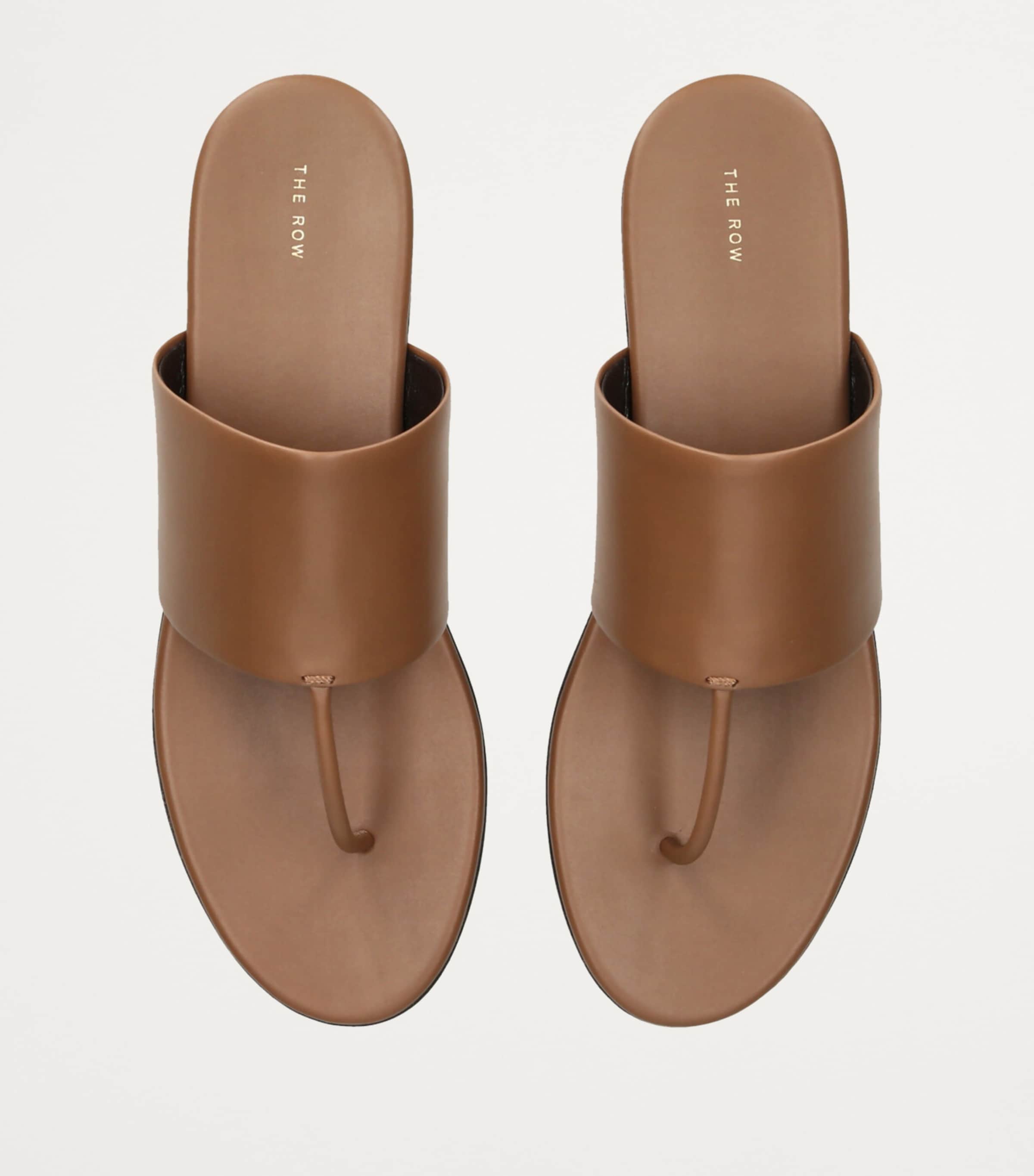 Sigum Nappa Leather Sandals MID BROWN Image 4