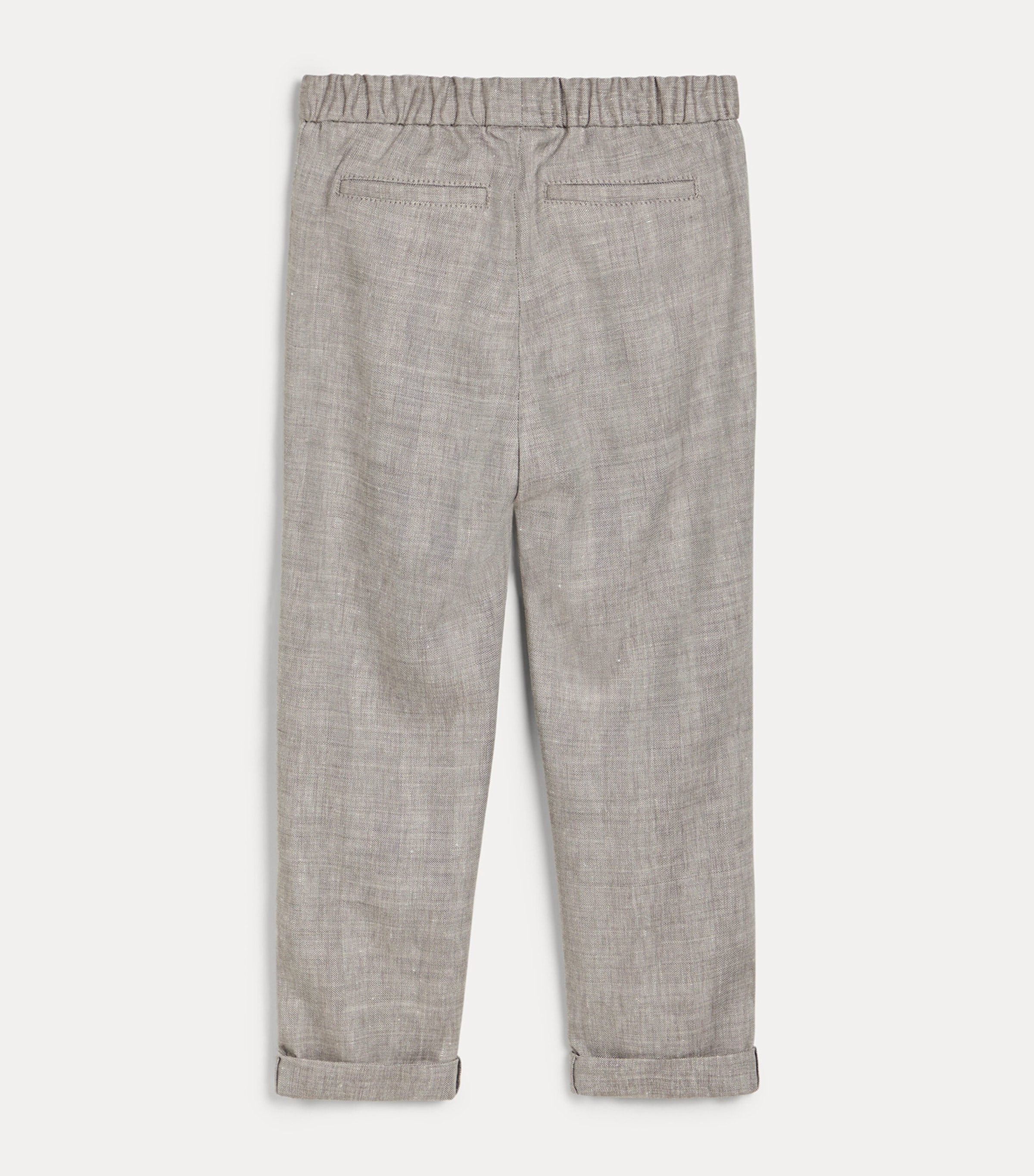 Brunello Cucinelli Kids Linen-Wool Trousers (4-6 Years) Image 3