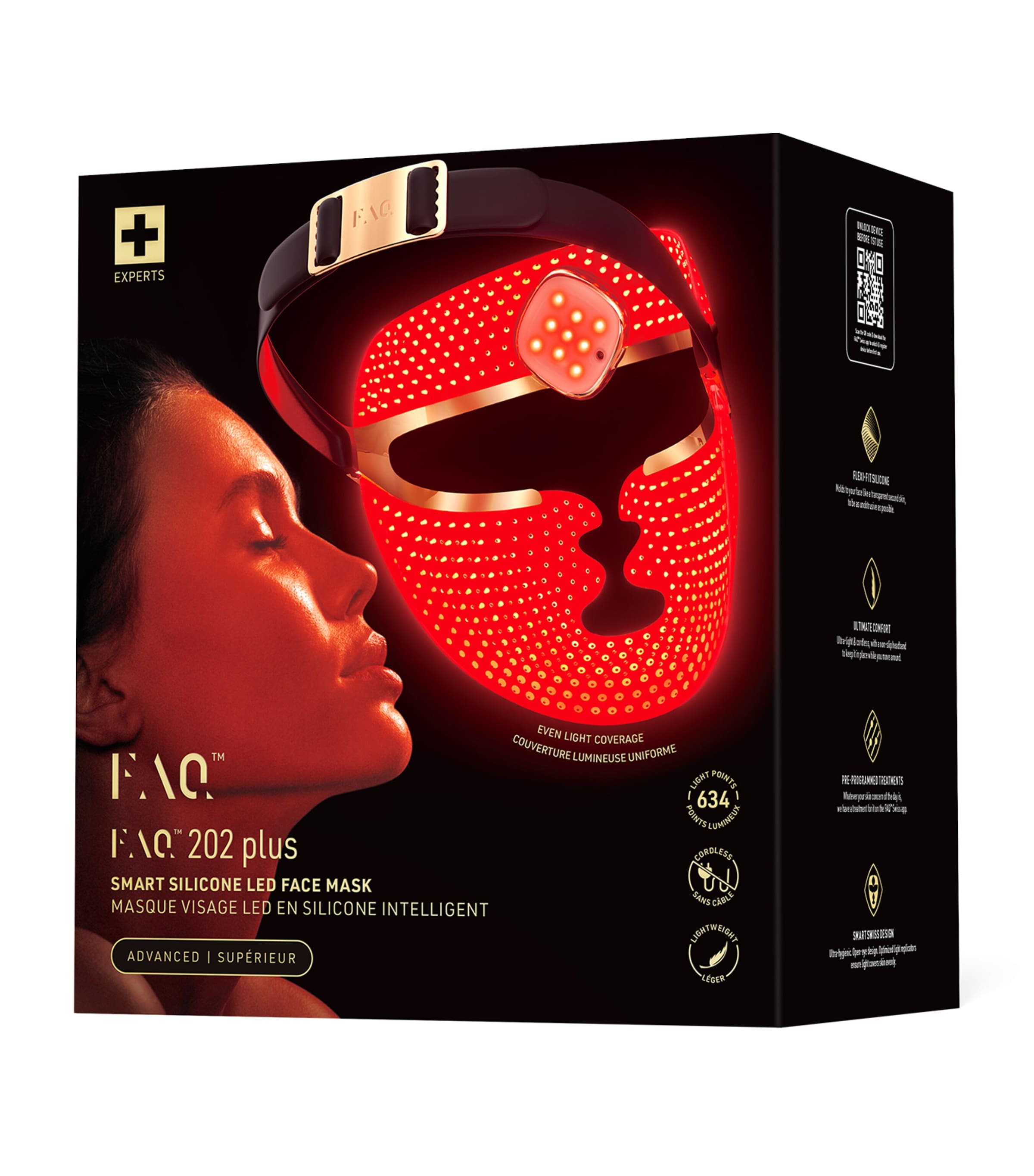 FAQ 202 Plus Anti-Ageing Silicone LED Mask NO COLOUR Image 3