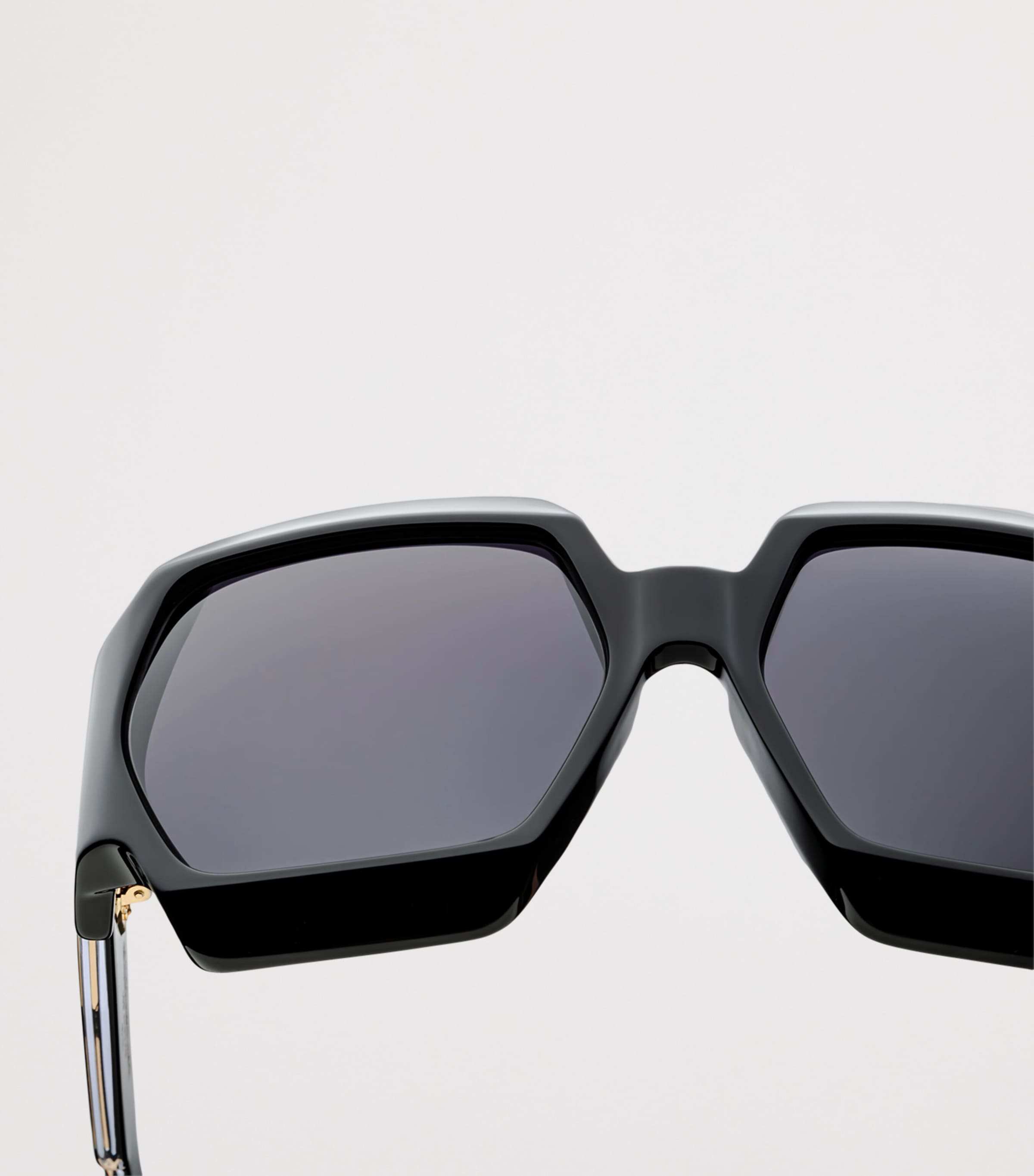 Jacques Marie Mage Grand Funk Hexagonal Sunglasses Black Image 3