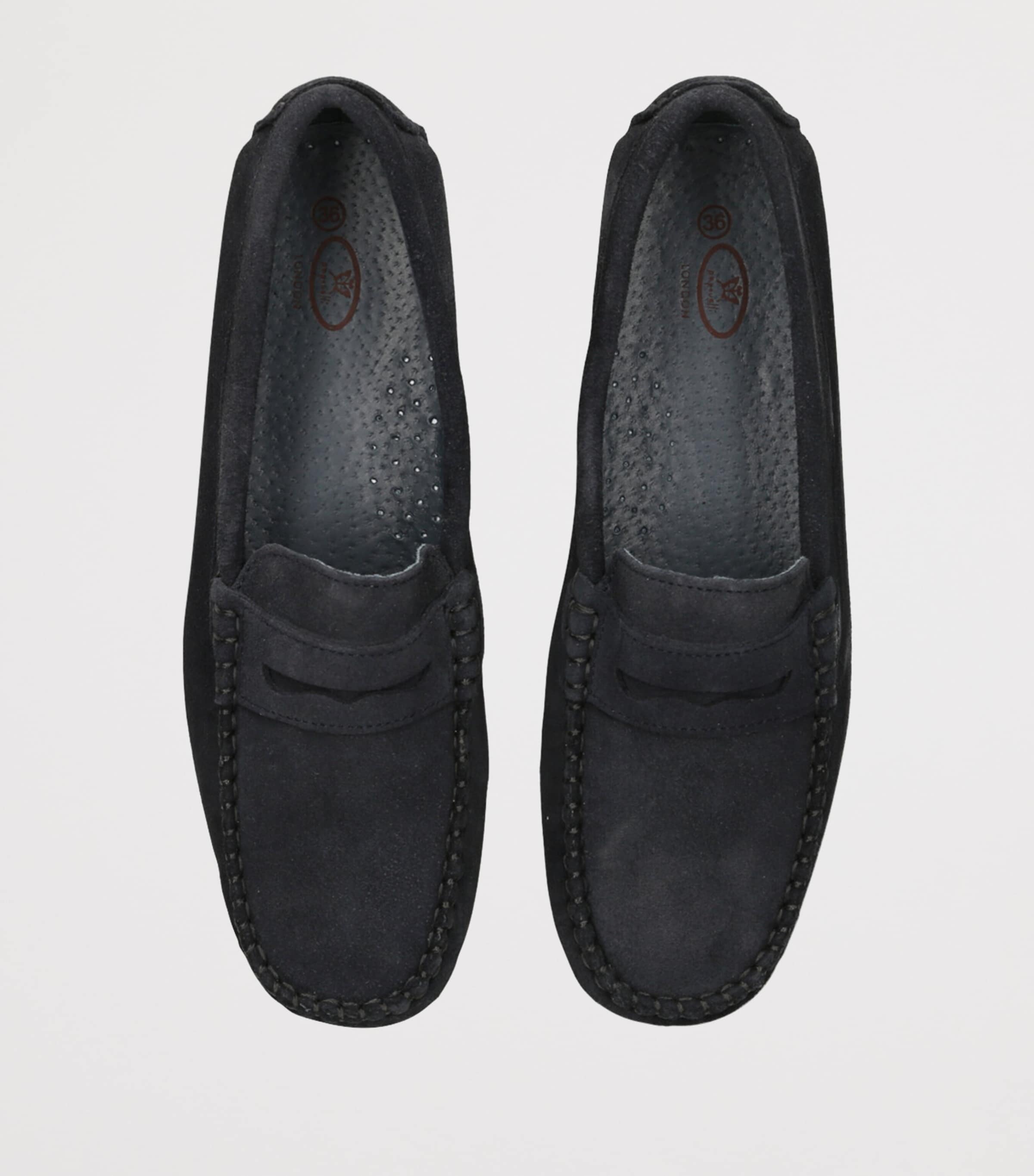 Suede Felix Loafers NAVY Image 4