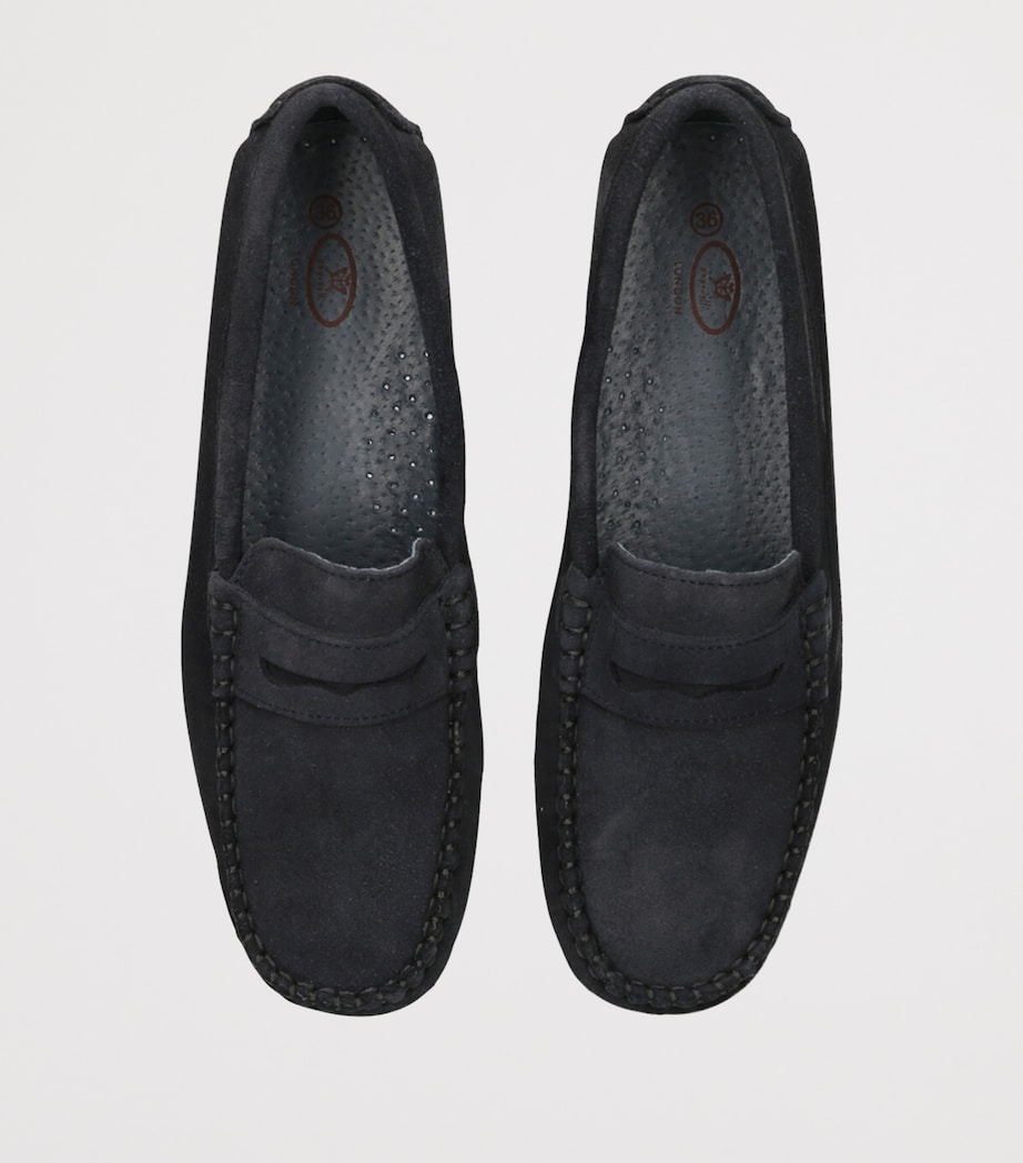 Suede Felix Loafers NAVY Image 4