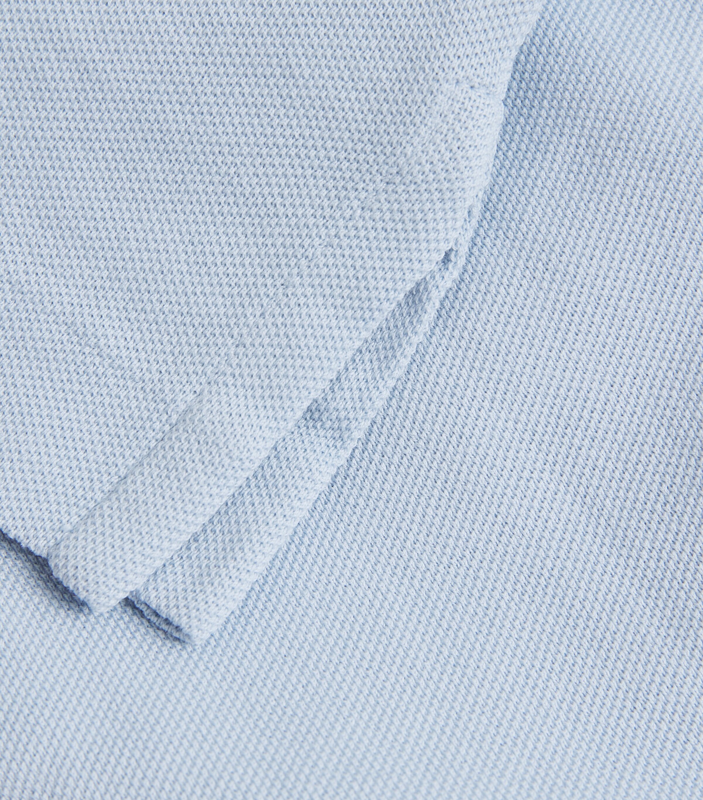 Ralph Lauren Purple Label Mens Cotton Polo Shirt Chambray Blue Image 5