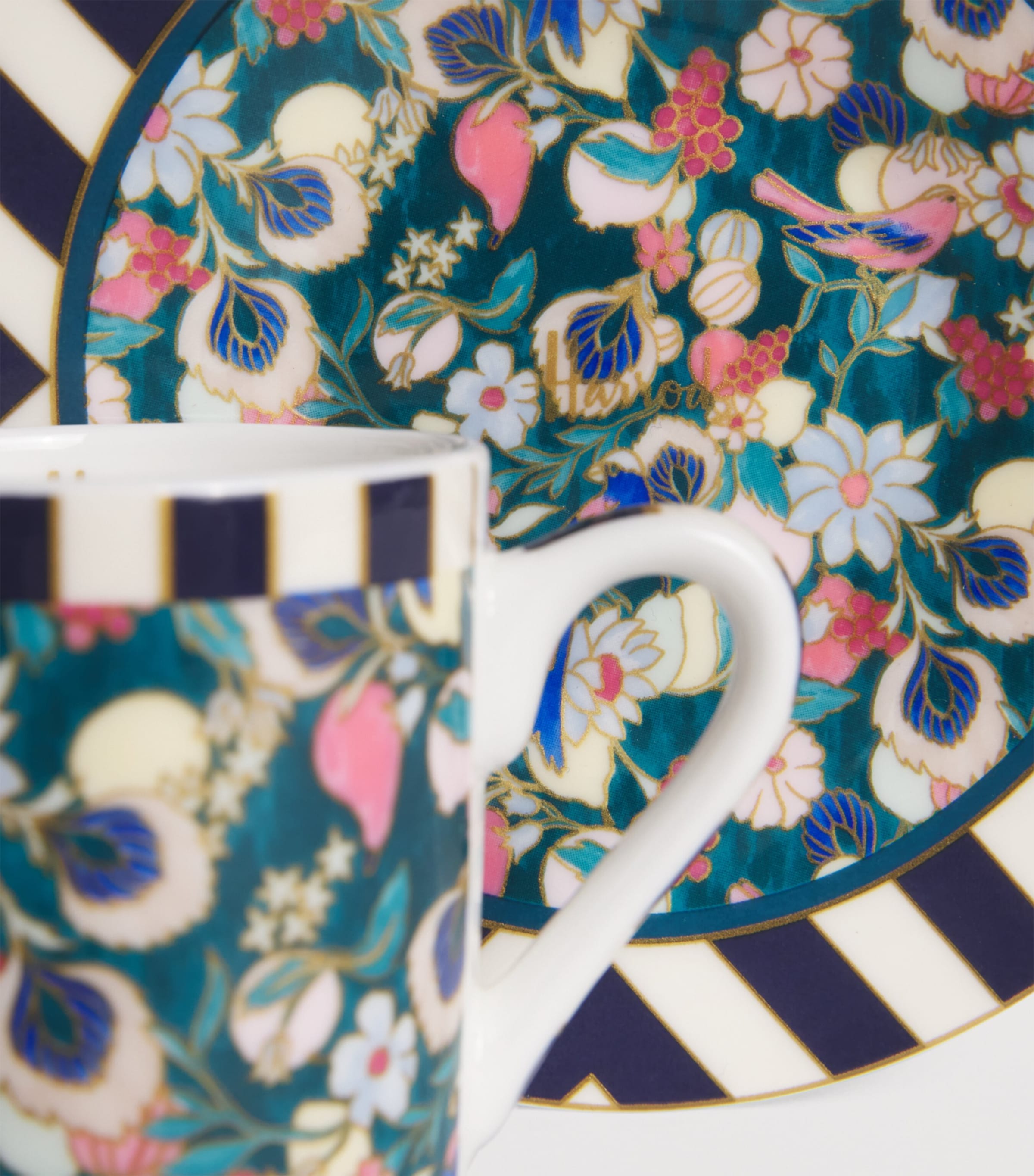 Harrods Bone China Enchanted Emporium Botanical Espresso Cup and