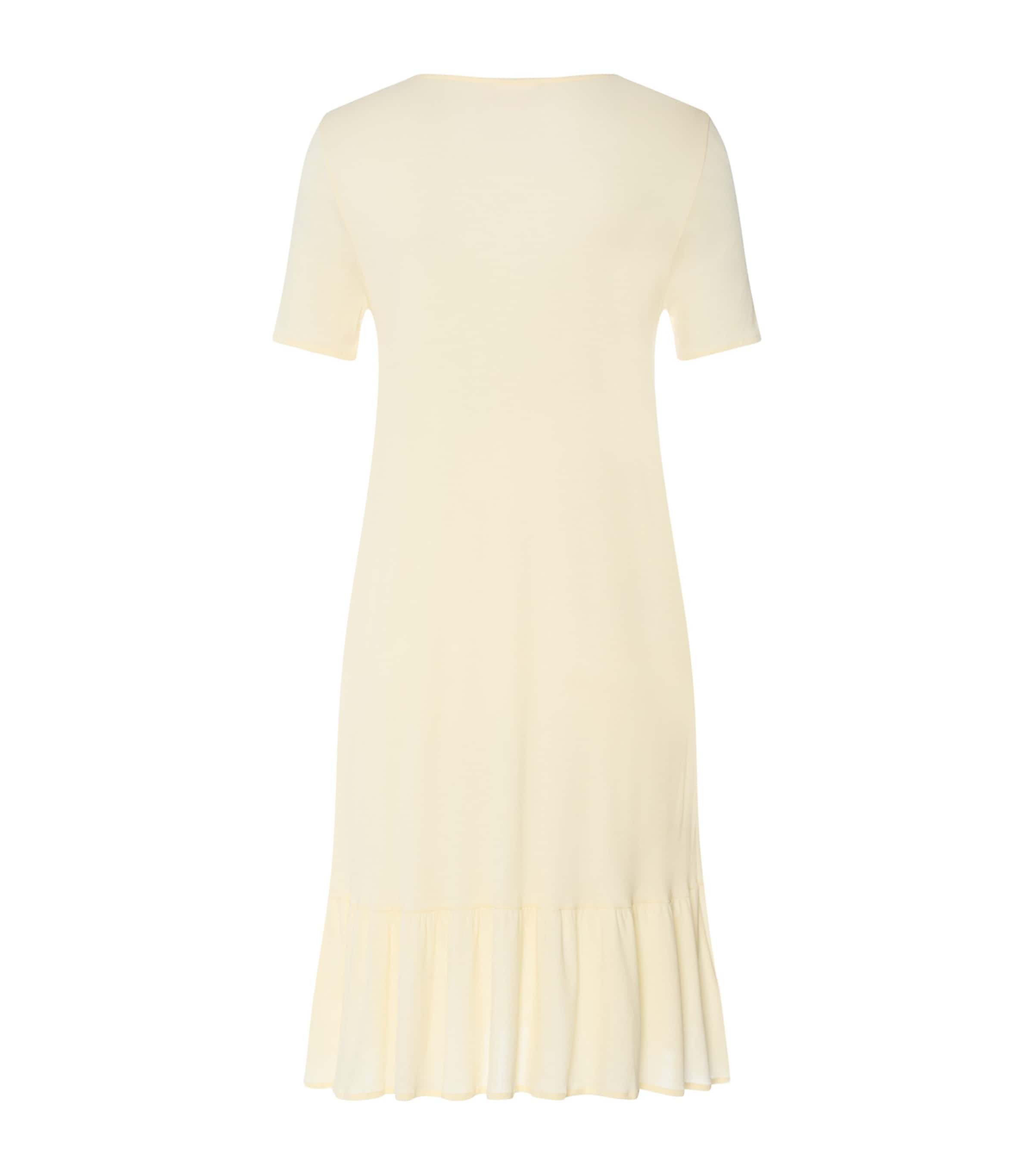 Hanro Womens Ruffle-Trim Isabella Nightdress Lemon Cake Image 5