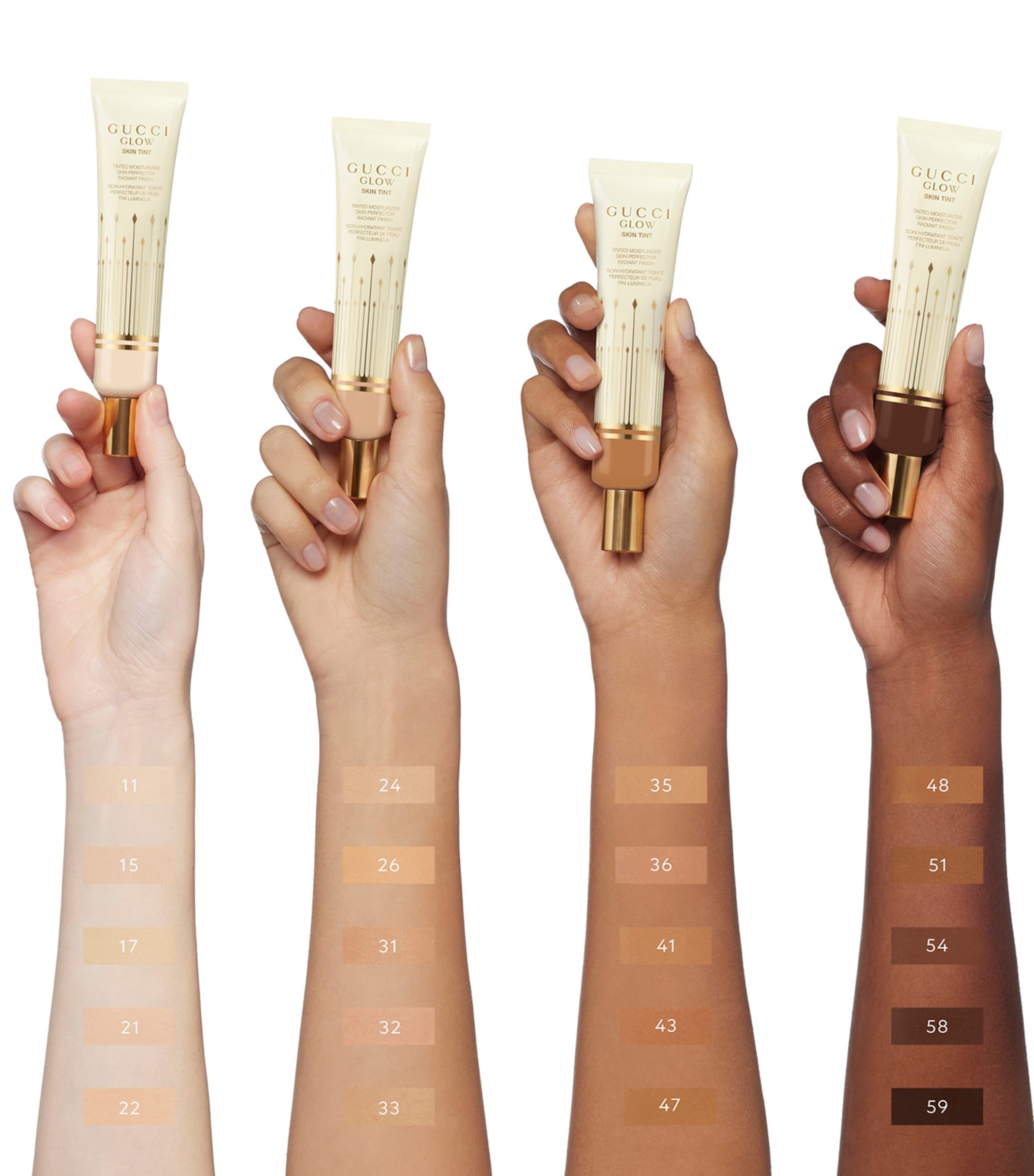 Gucci Glow Skin Tint Moisturiser (40ml) 59 DEEP Image 3