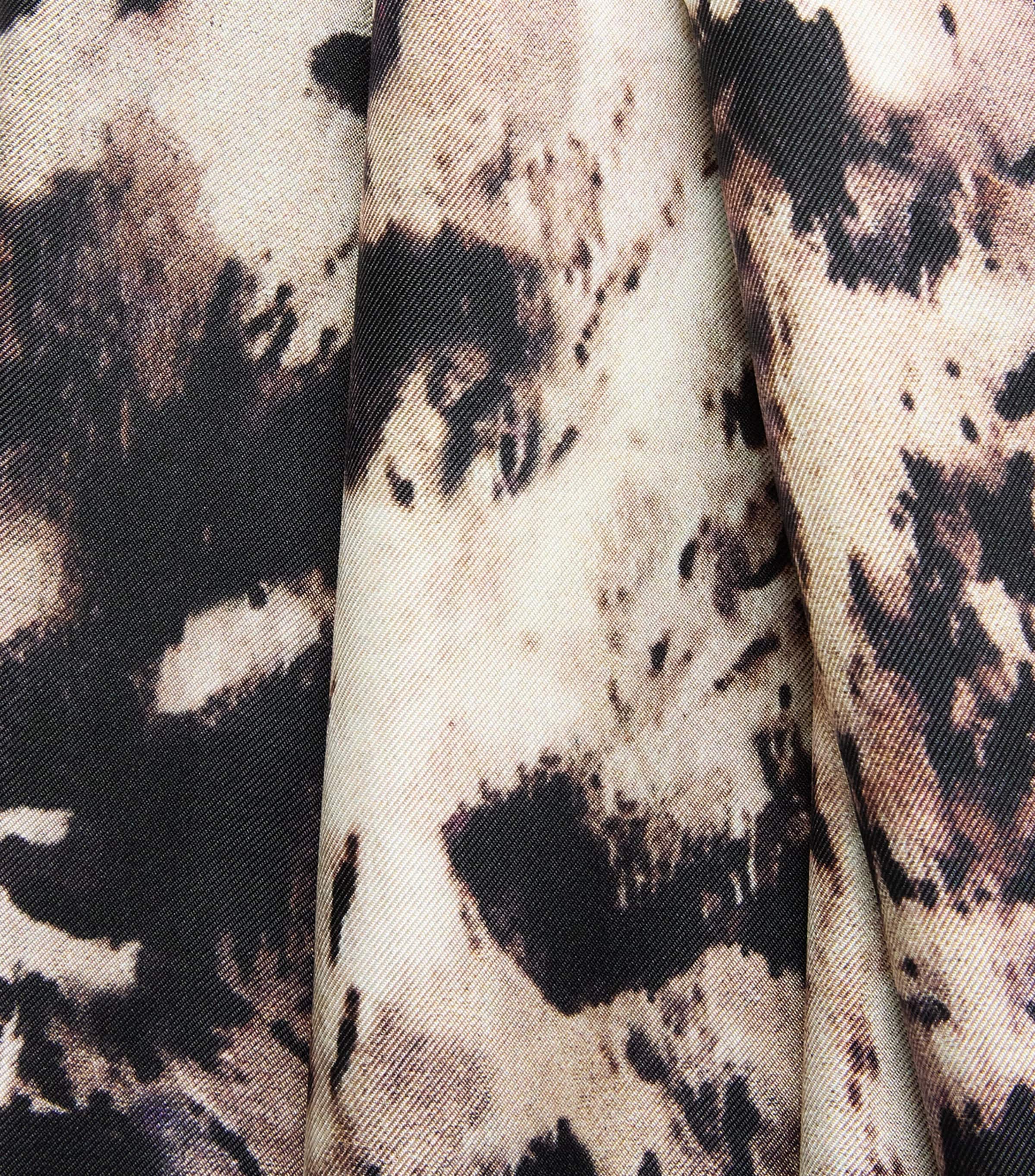 Agnona Womens Silk Printed Wide-Leg Trousers Drk Bgdy Image 6