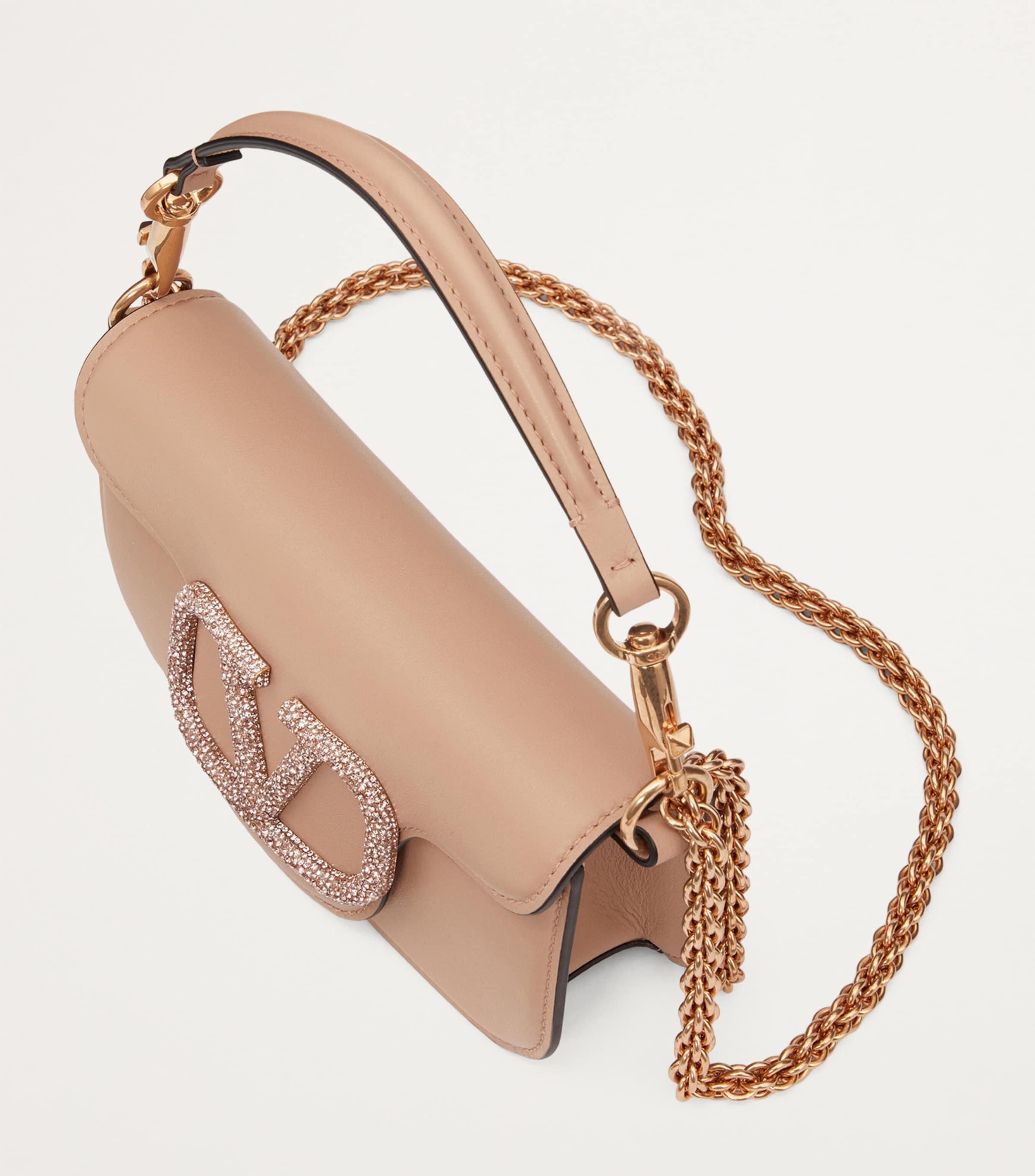 【関税＆送料込み】Valentino Garavani Shoulder Bags Valentino Garavani Locò Small Shoulder Bag With Jewel Logo