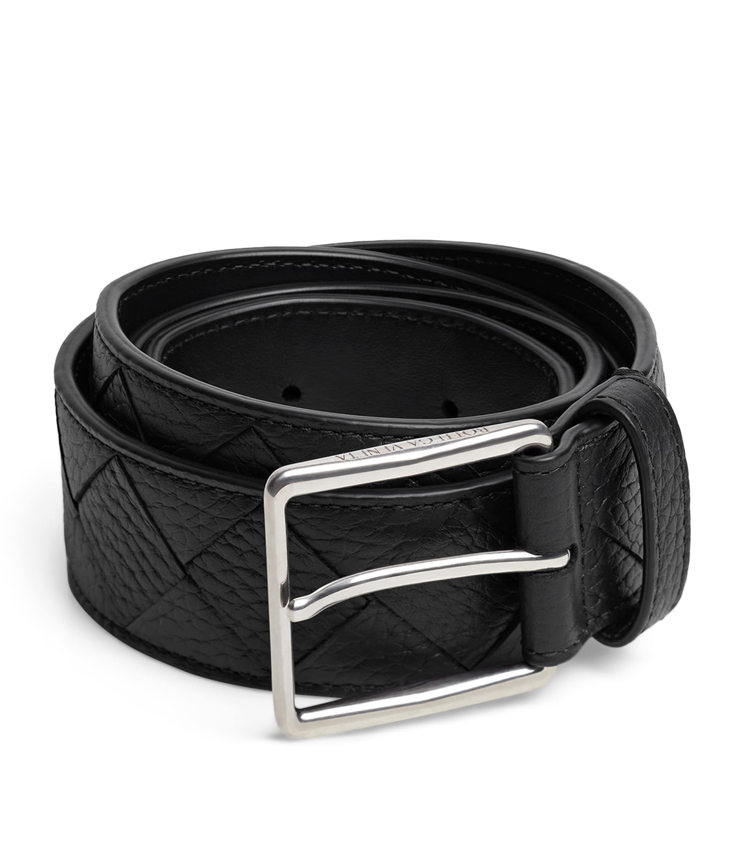 Leather Intrecciato Belt 8803 Image 1