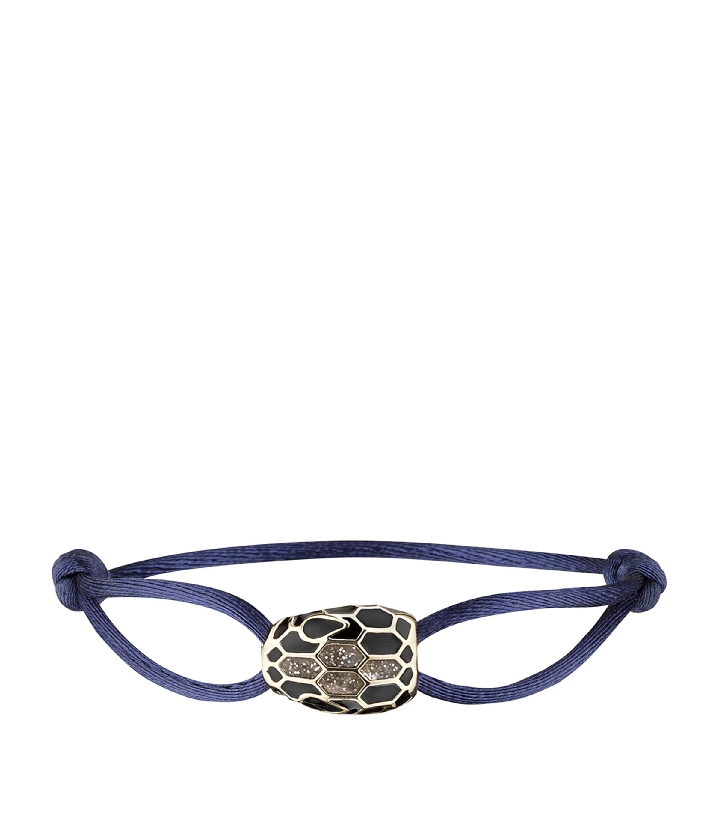 Bvlgari Serpenti Forever String Bracelet Blue Image 1