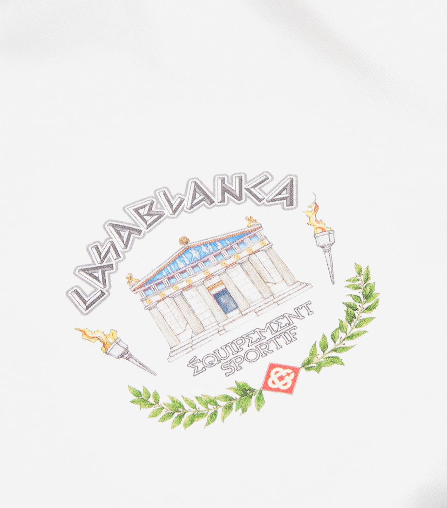 Casablanca Mens Organic Cotton Temple du Sport T-Shirt Le Temple Du Sport Image 5