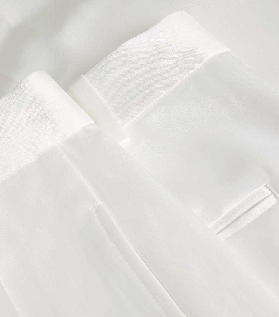 Wide-Leg Tailored Trousers CREAM Image 5