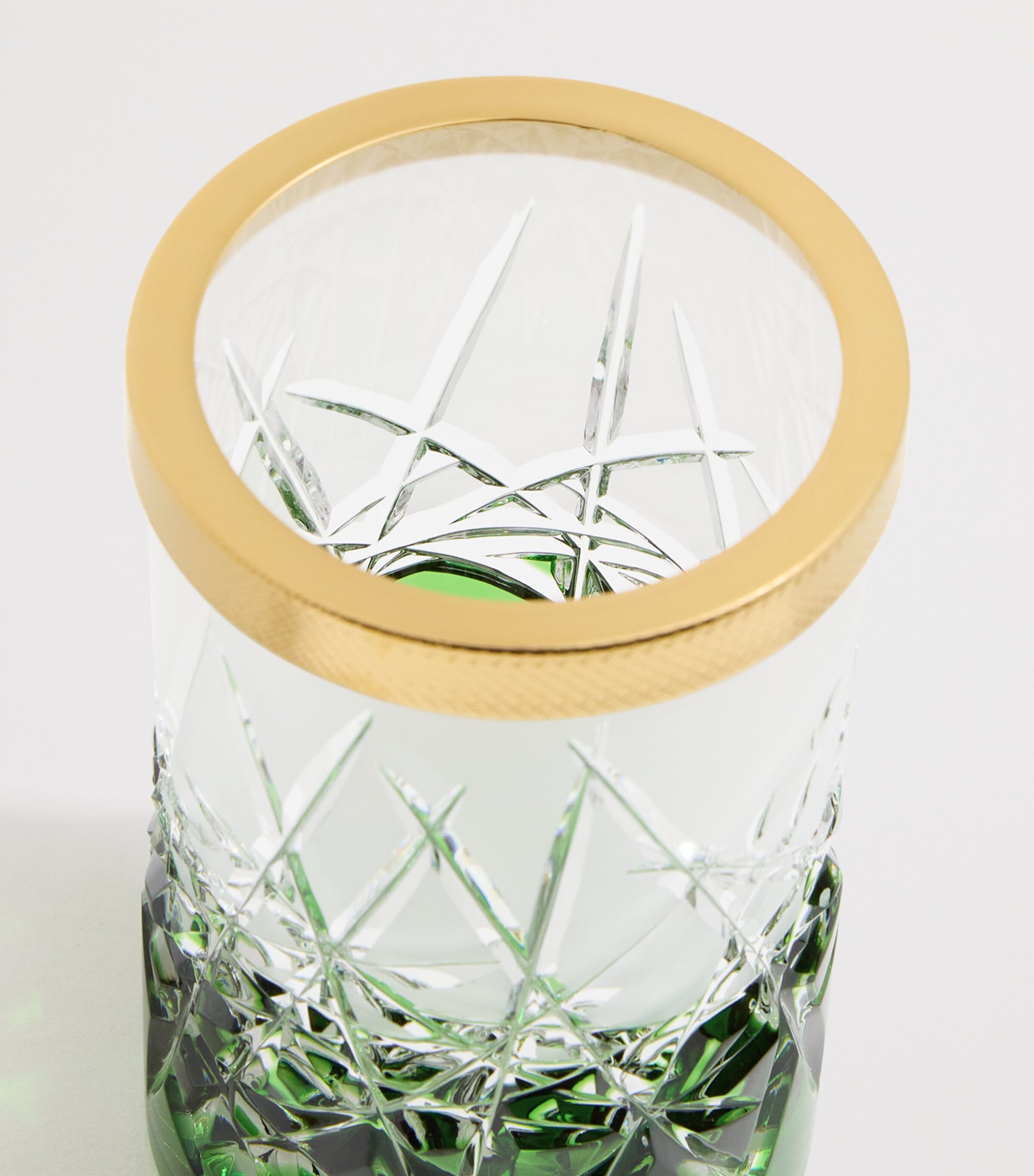 Crystal Ivy Green Toothbrush Holder GREEN/GOLD Image 3