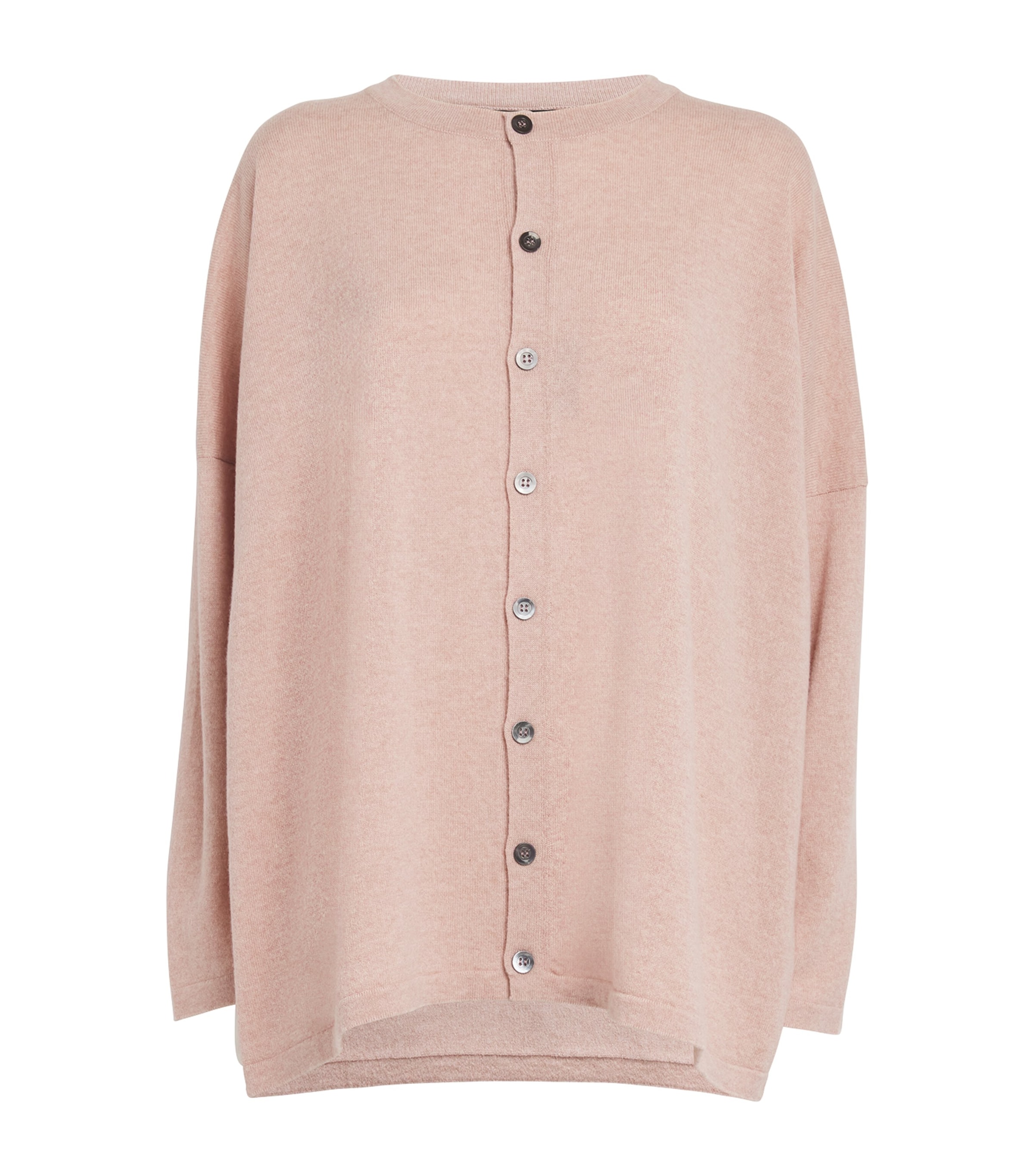 Eskandar A-line Sleeveless V-neck Cashmere Sweater In Pink