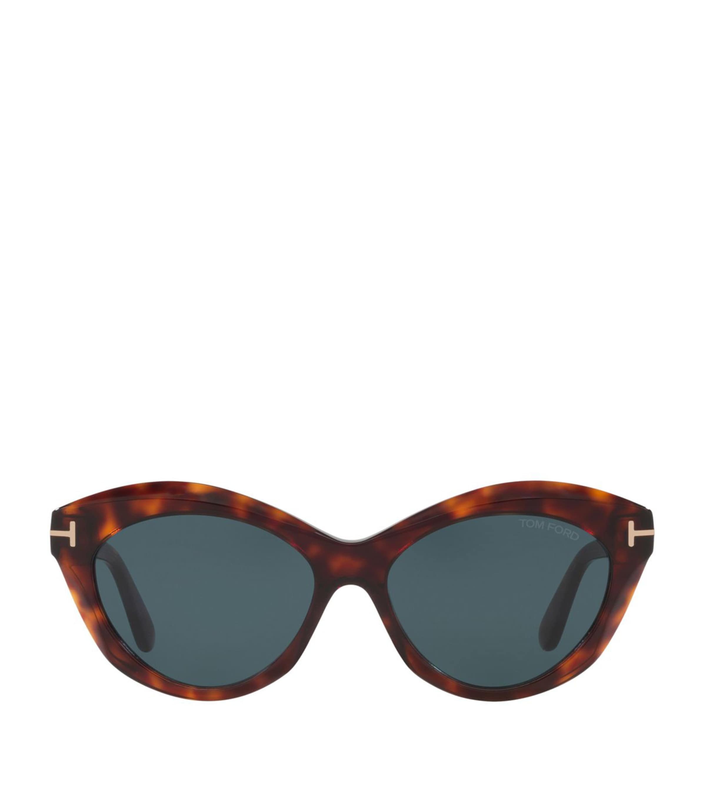 Tom Ford Acetate Toni Sunglasses In Red