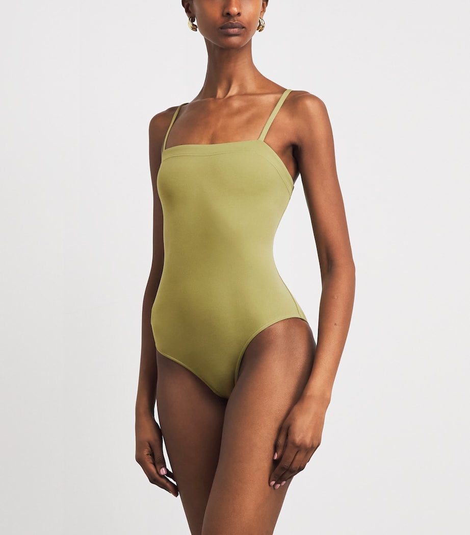 Eres Womens Square-Neck Aquarelle Swimsuit Alligator Image 2