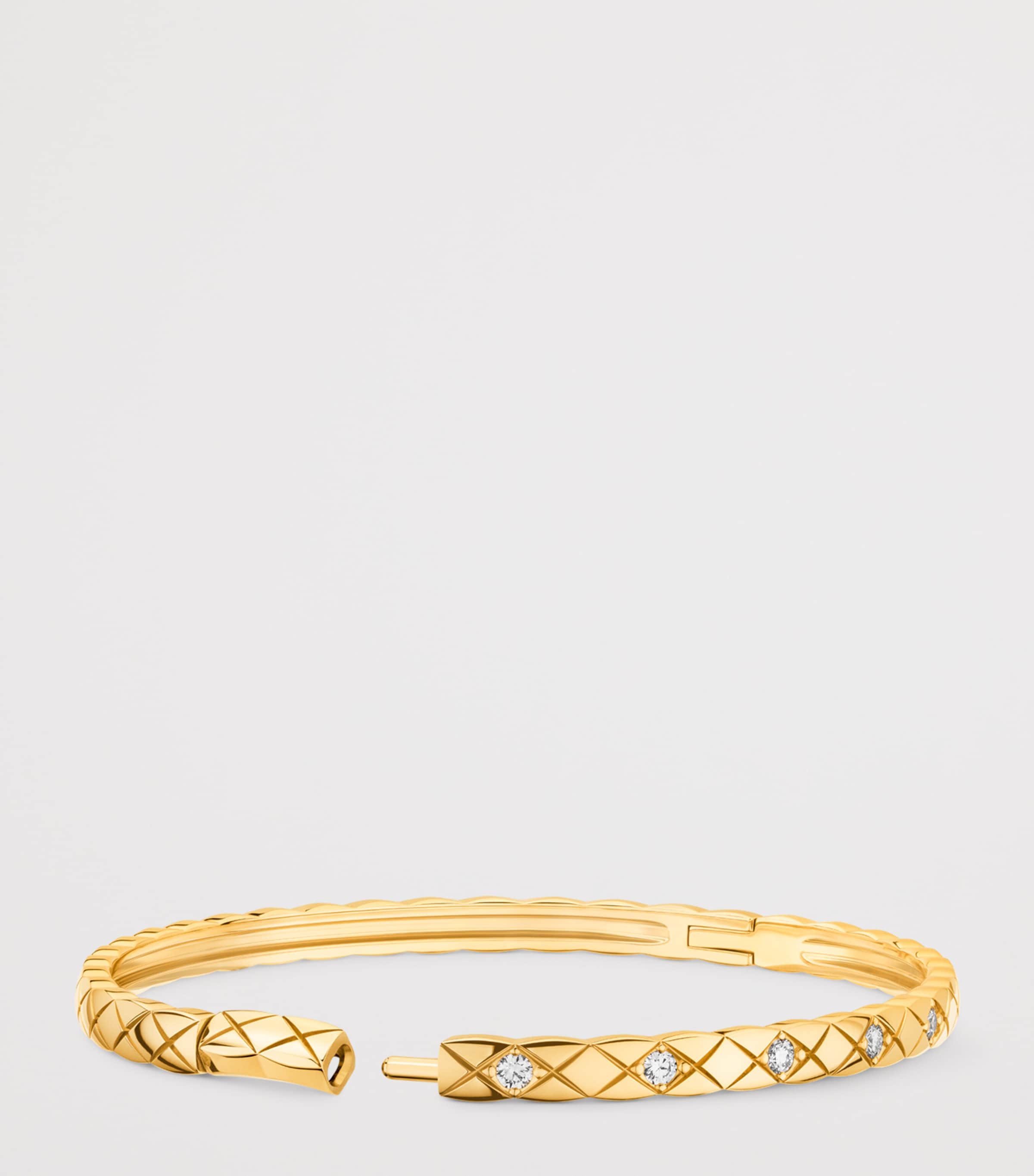 Yellow Gold and Diamond Coco Crush Bangle YELLOW Image 2