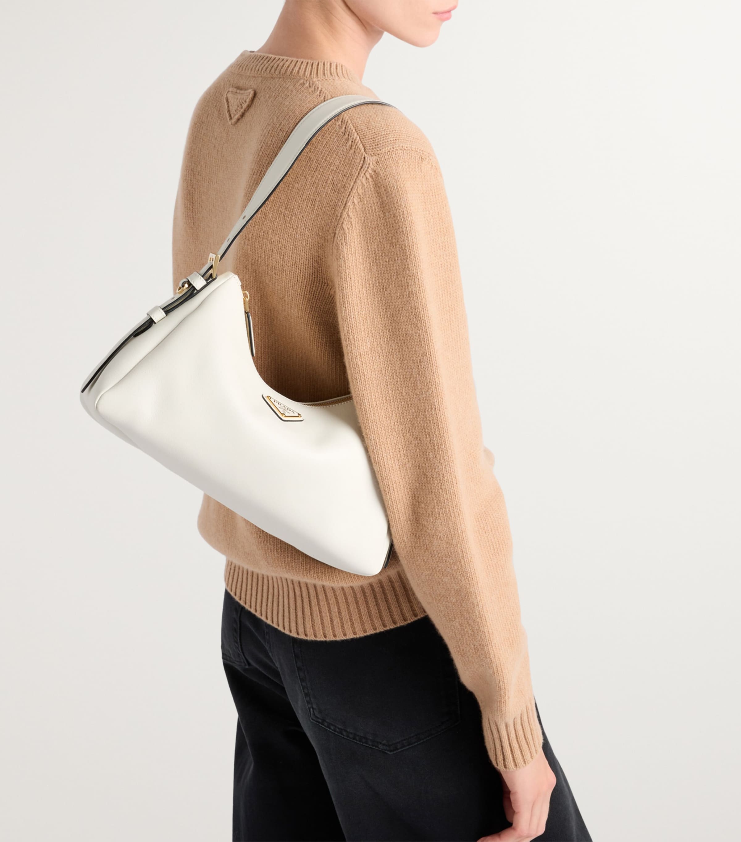 Prada Medium Leather Aimée Shoulder Bag | Harrods DE