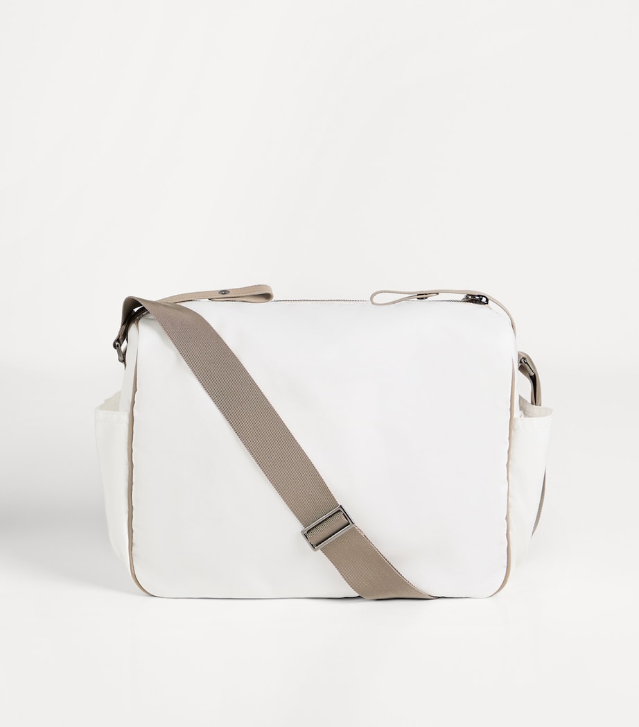 Brunello Cucinelli Kids Leather-Nylon Changing Bag Image 3