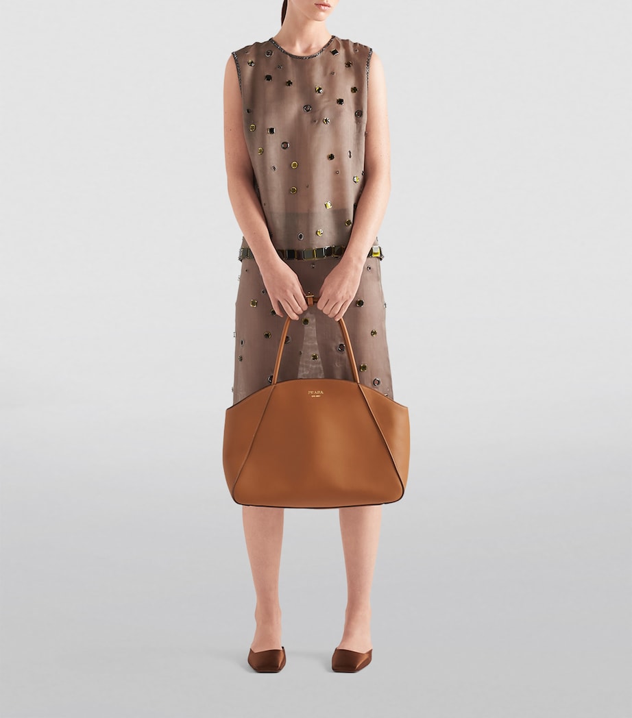 Large Leather Tote Bag F03BH Image 2