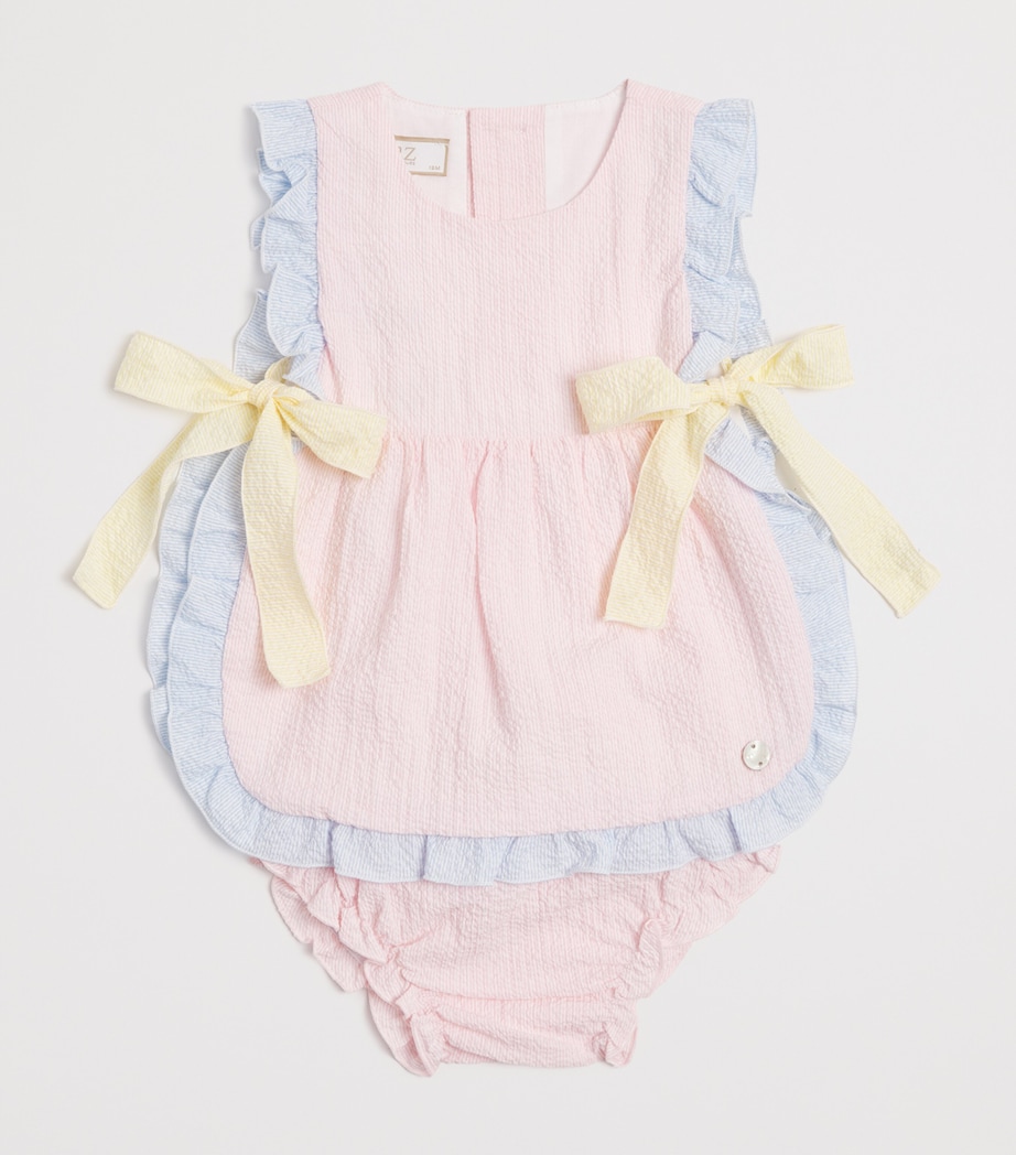Bow-Detail Dress and Bloomers Set (1-24 Months) 37 T2066 CHALK PINK Image 3