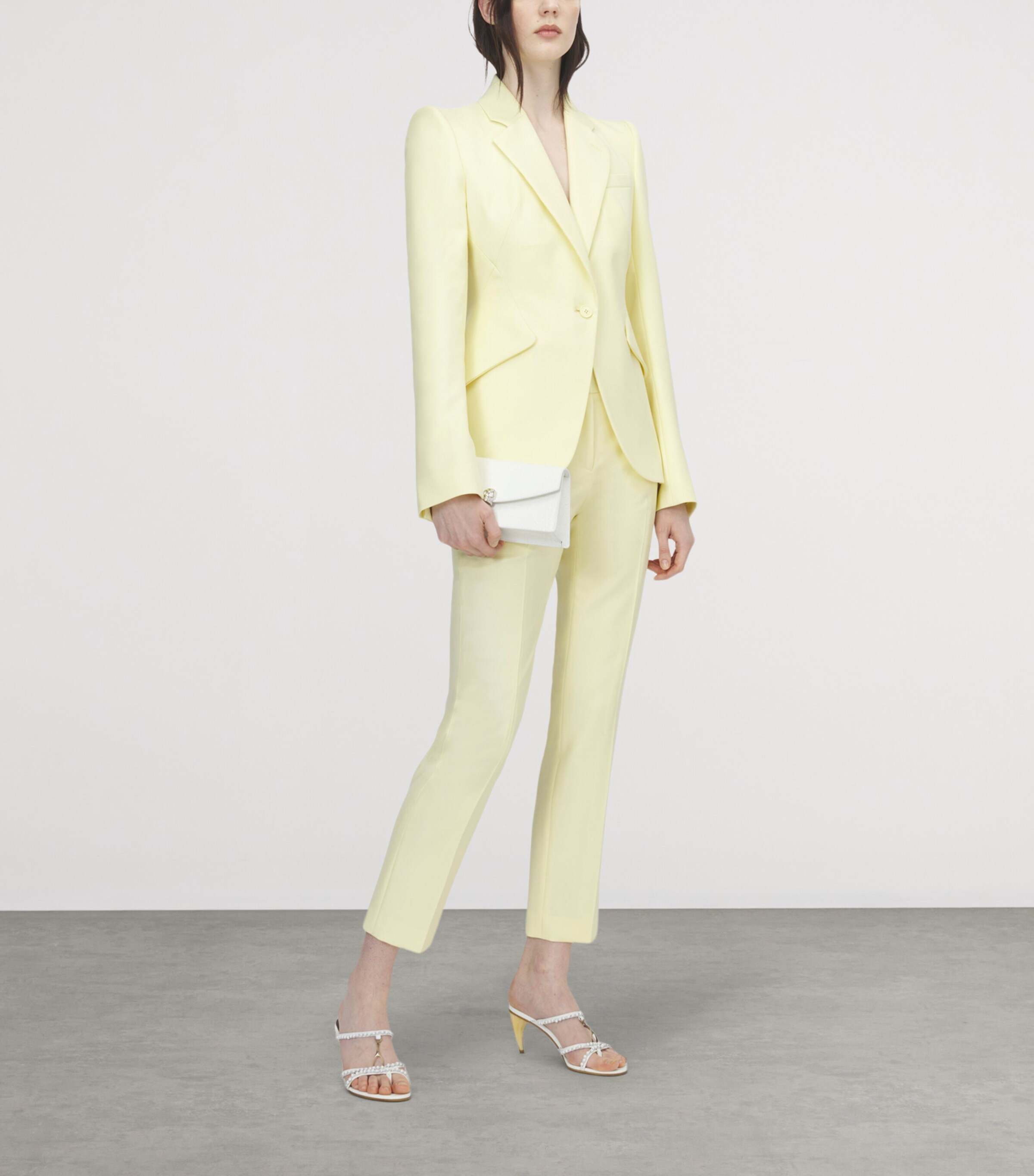 McQueen Womens Wool Straight Trousers Image 2
