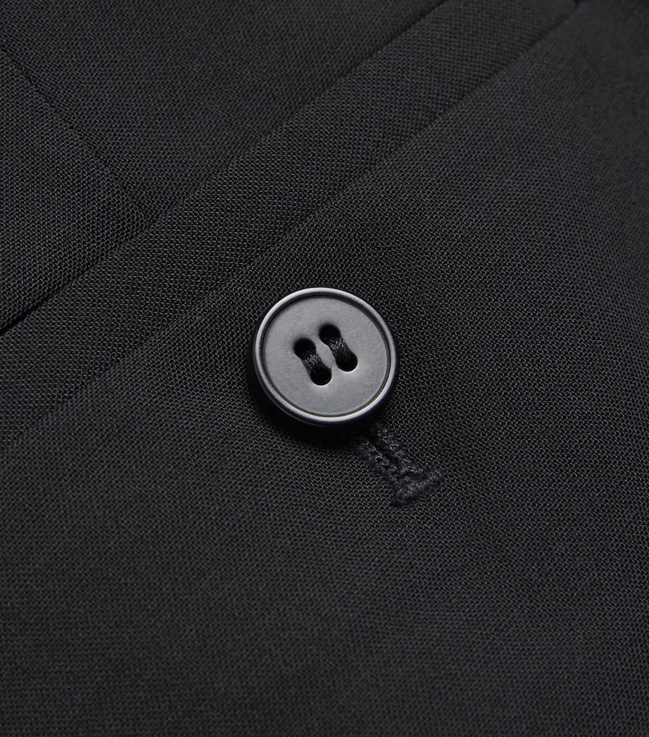 Good Wool Cropped Treeca Trousers BLACK 001 Image 11