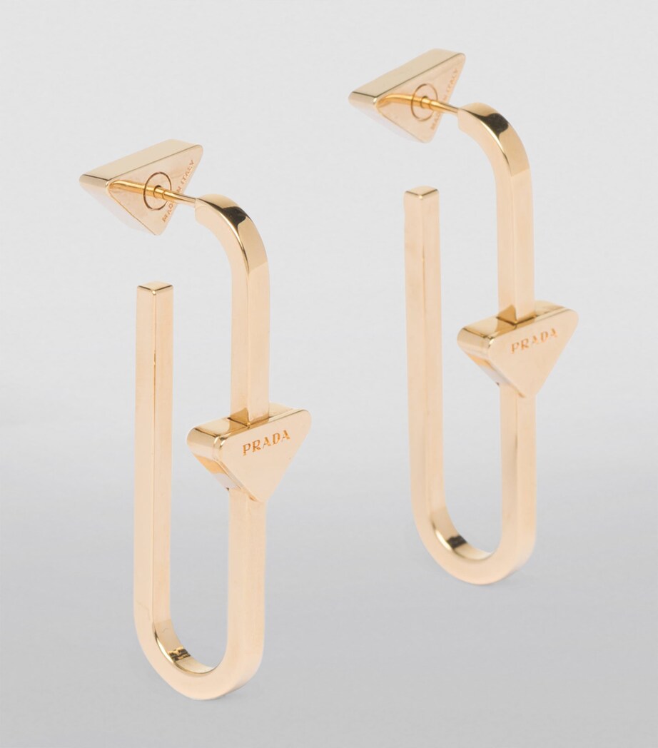 Triangle Hoop Earrings F0056 Image 4