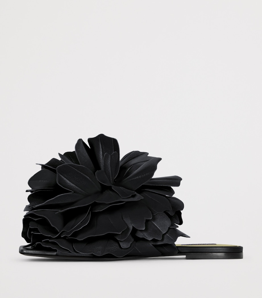 Givenchy Leather Boudoir Rose Sandals Black Image 3