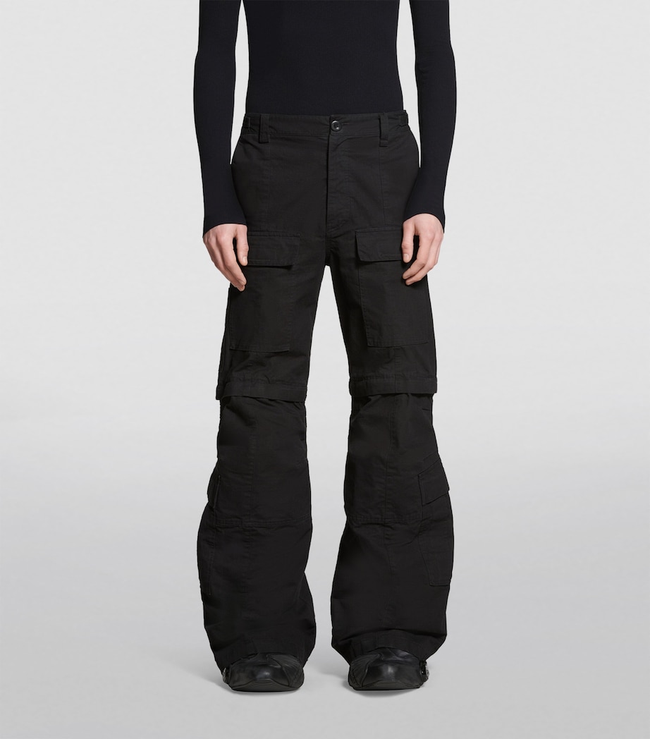 Balenciaga Mens Flared Cargo Trousers Image 6