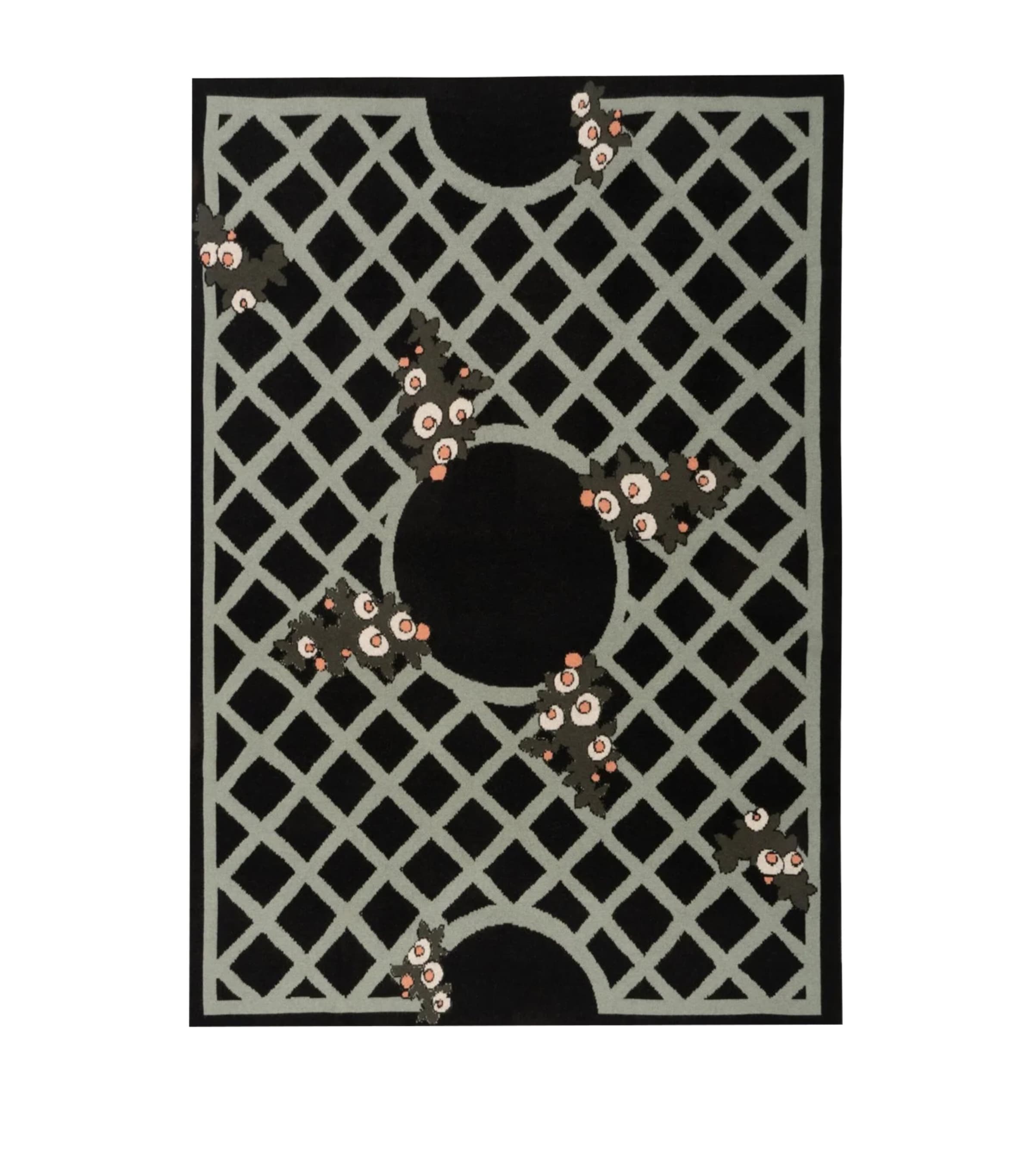 Saved Ny X Damien Nicolas Roux Cashmere Treillage Throw In Black
