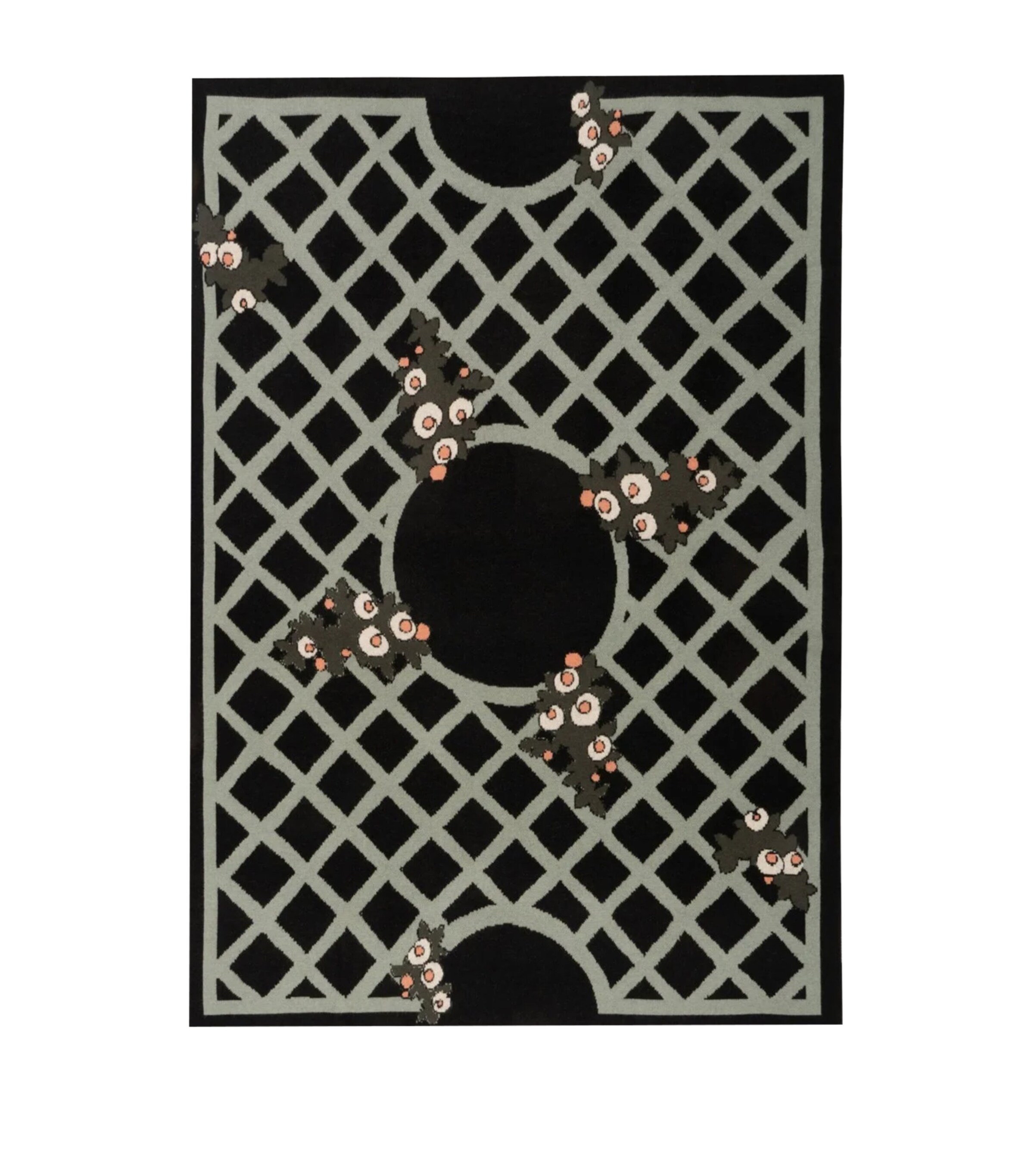 SAVED NY x Damien Nicolas Roux Cashmere Treillage Throw (180cm x 130cm) | Home New In | Home Furnishings | Throws | Bedding | Bedspreads & Bed Throws