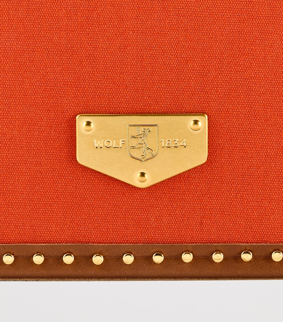 Canvas Ida Trunk Jewellery Box ORANGE Image 8