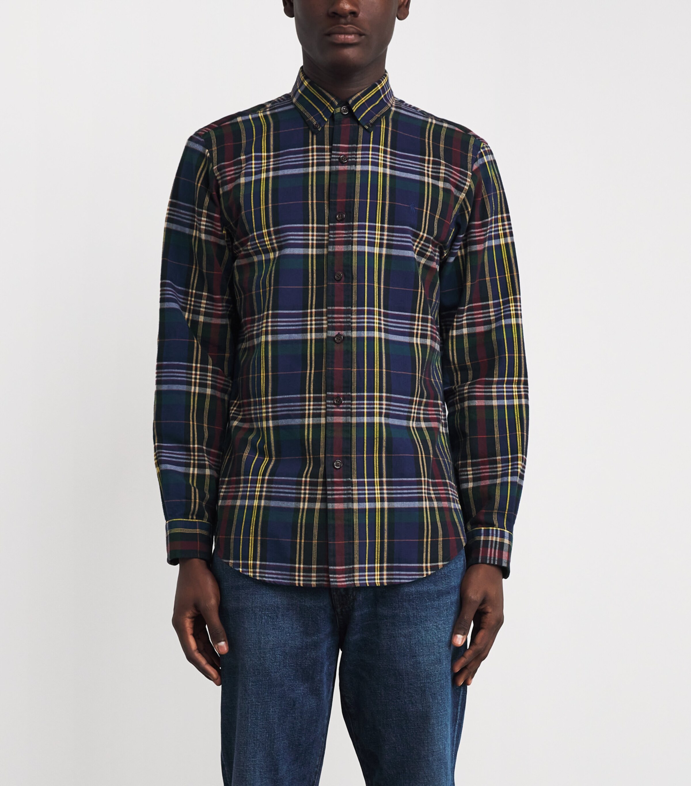 Cotton Check Oxford Shirt MULTI Image 3